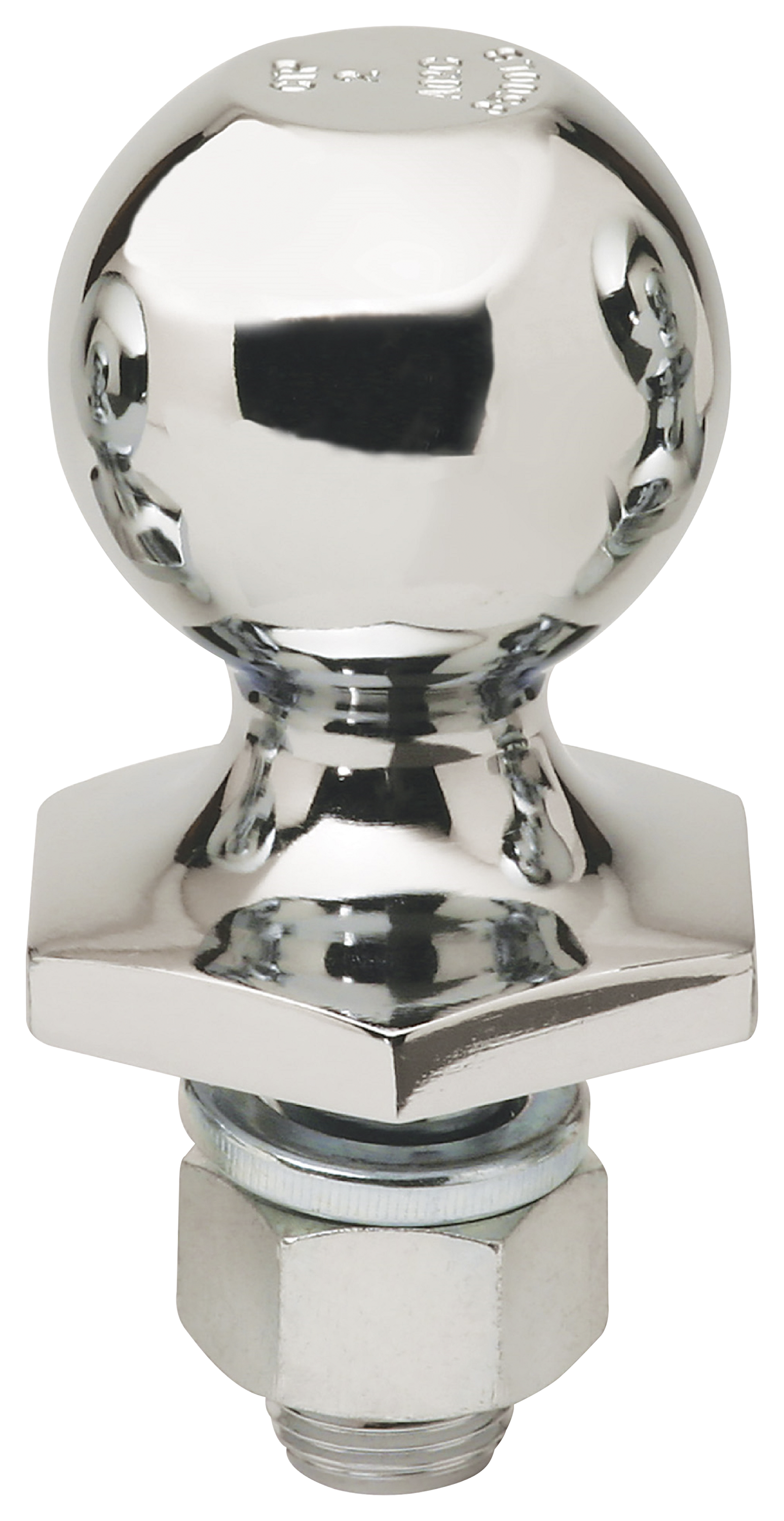 REESE Towpower Chrome Interlock Hitch Ball - 1-7/8 Ball - 3/4x2-3/8 