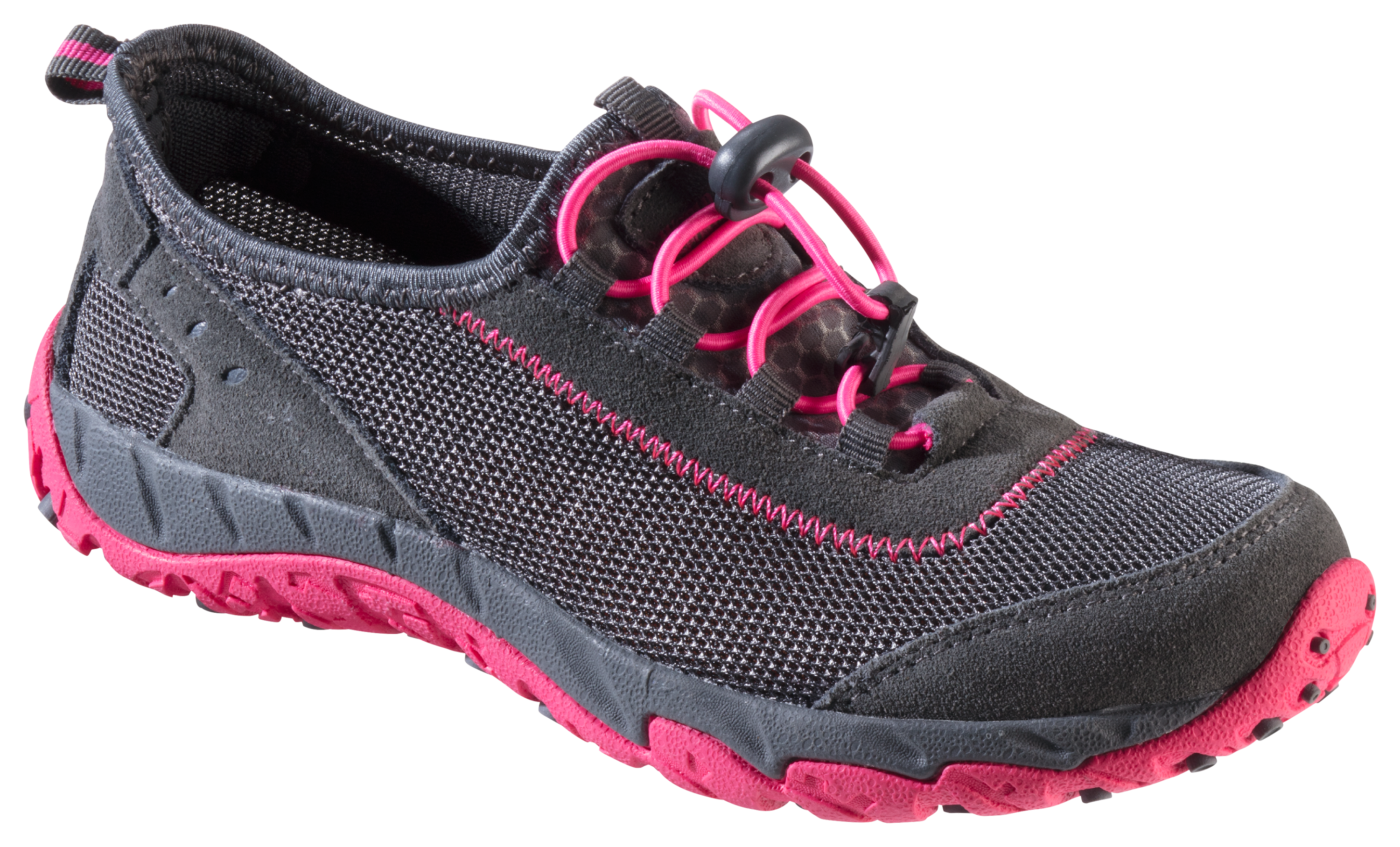 World Wide Sportsman Clear Creek Water Shoes for Ladies - Grey/Pink - 9 M