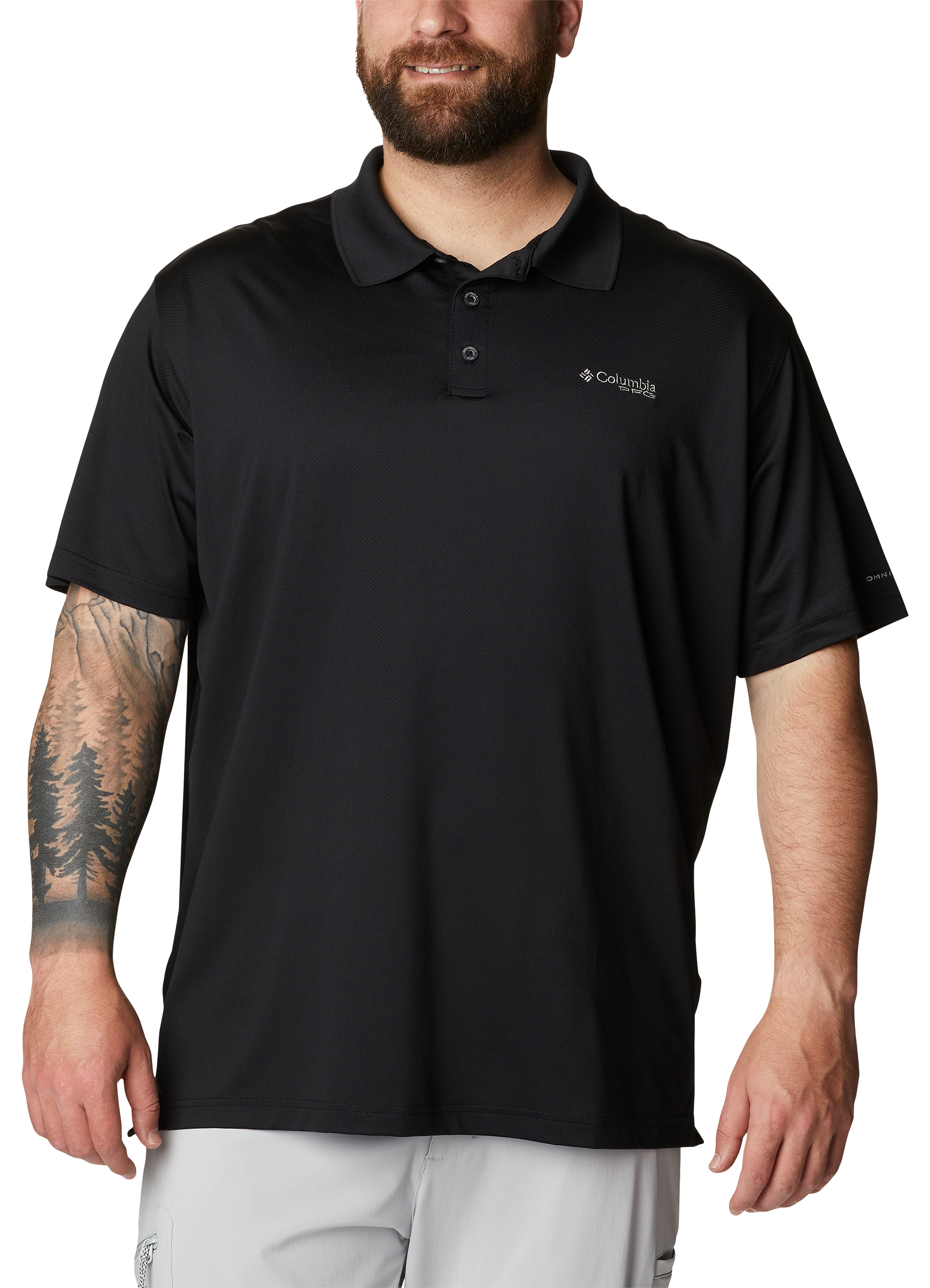 Columbia Skiff Cast Short-Sleeve Polo for Men - Black - 3XL