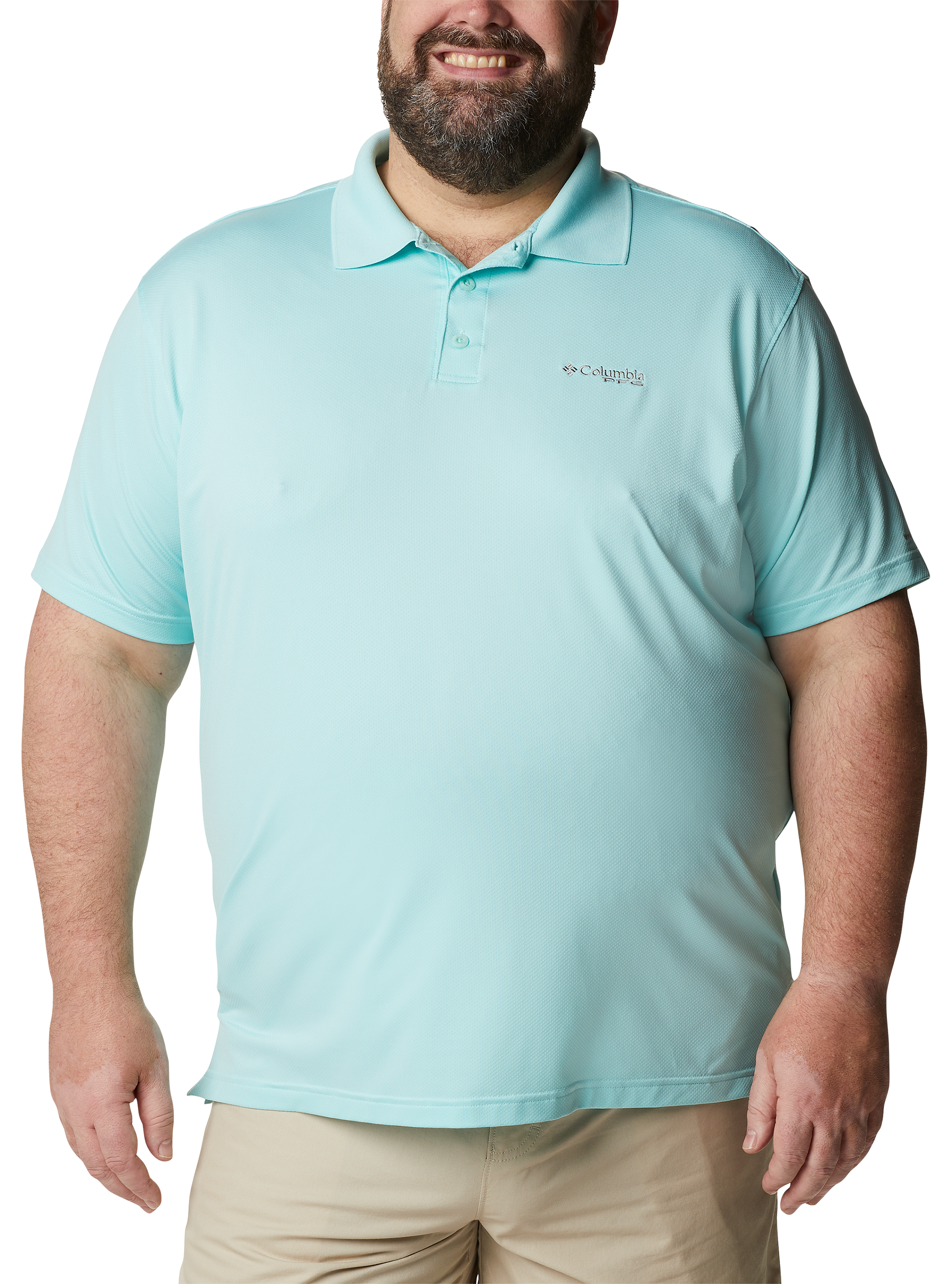 Columbia Skiff Cast Short-Sleeve Polo for Men - Gulf Stream - 3XL
