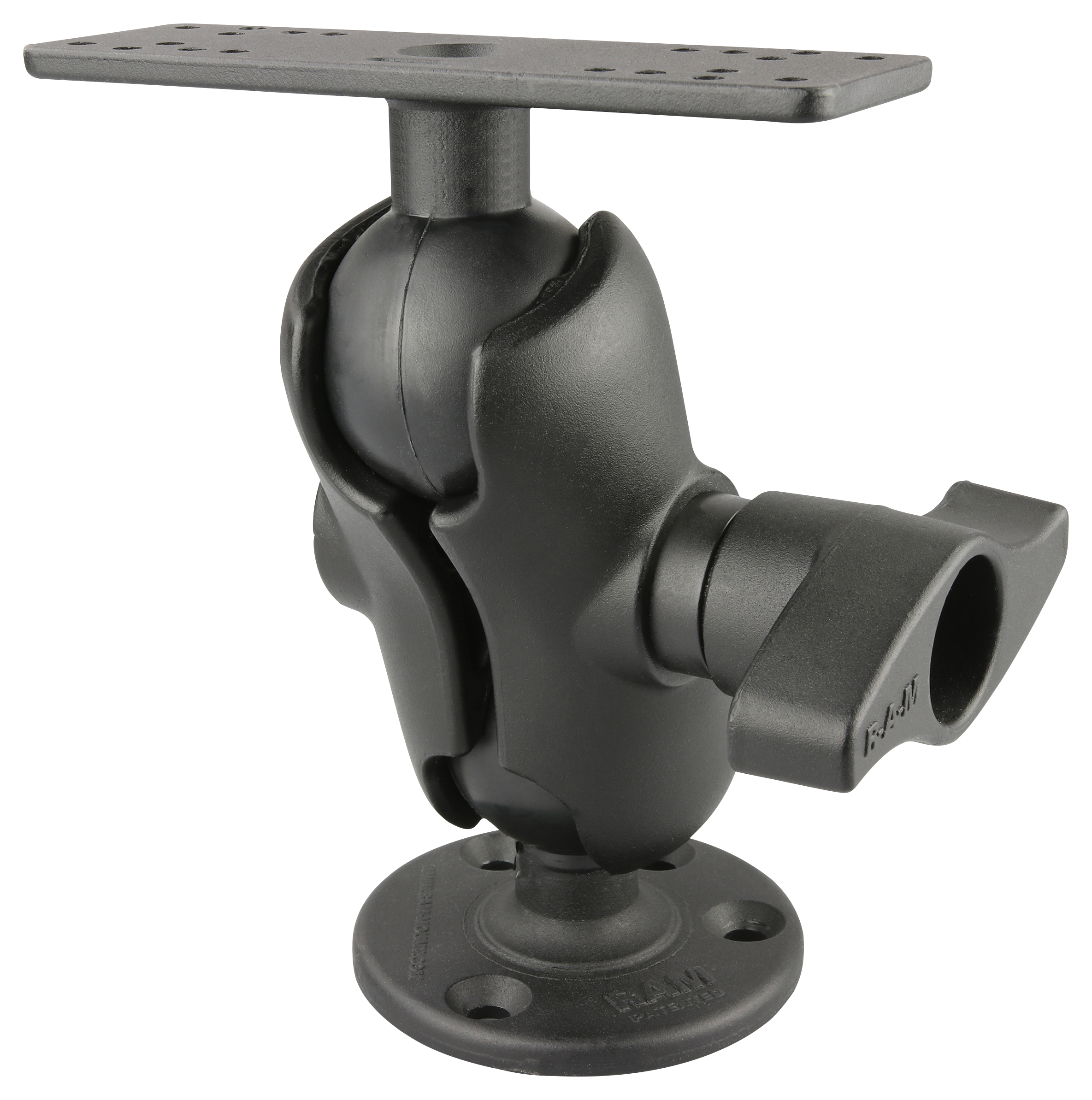 RAM Mounts Universal D Ball Mount with Short Arm for Fish Finders and Chart