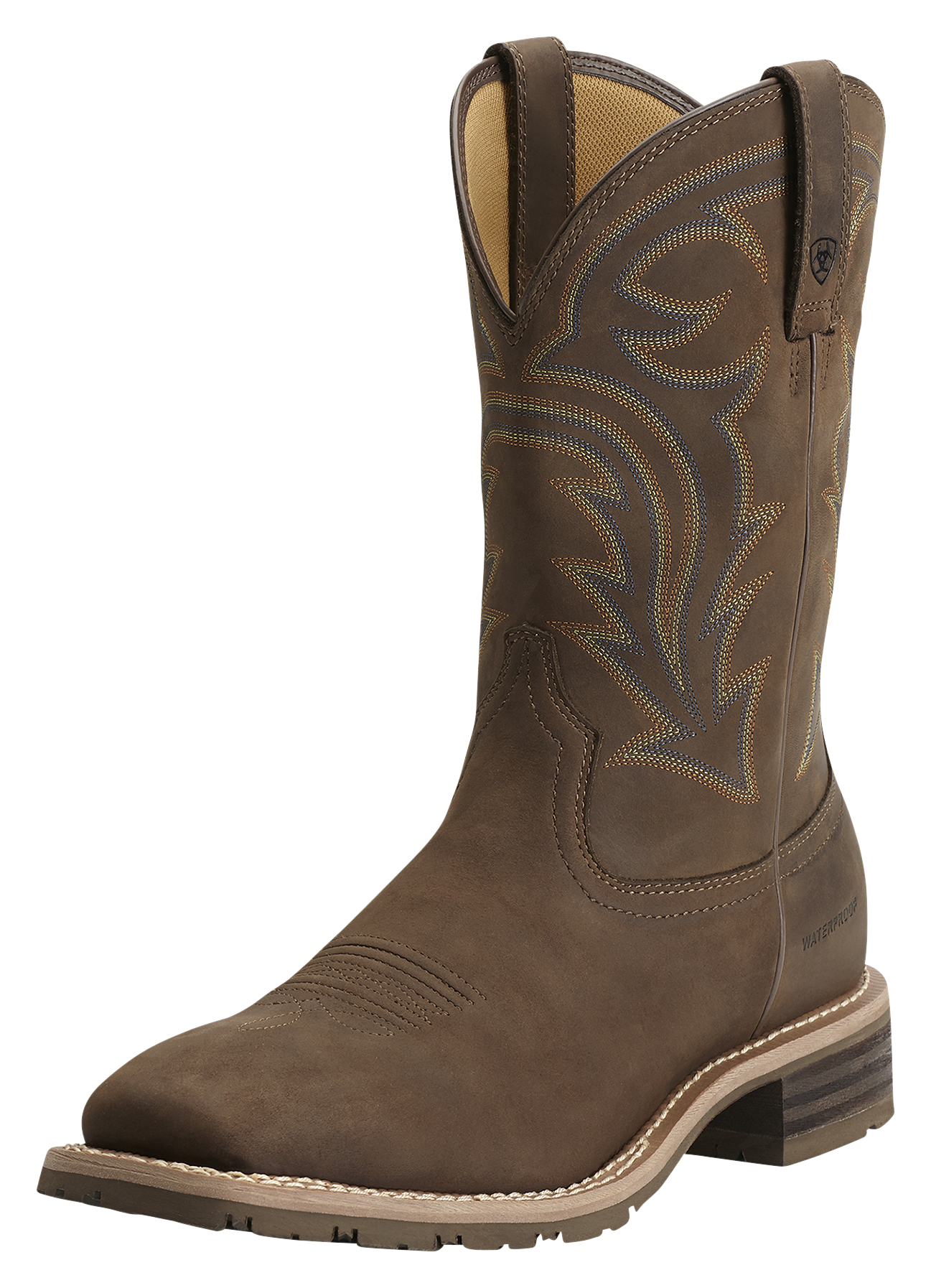 Image of Ariat Hybrid Rancher H2O Waterproof Wide Square Toe Western Boots for Men