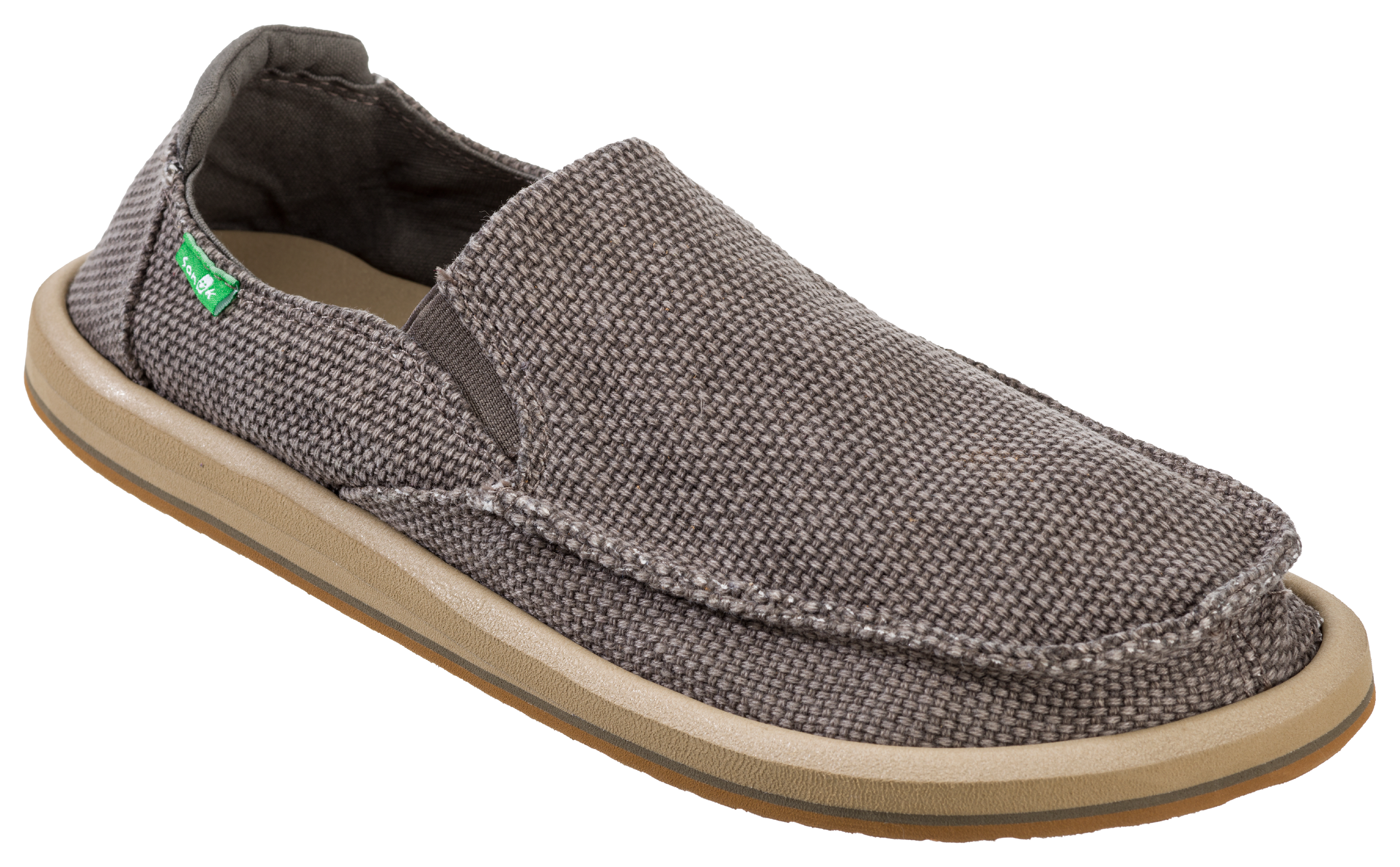 New* Sanuk Vagabonded Vulc Sidewalk Surfer Slip On Charcoal Shoes Men's  Size 8