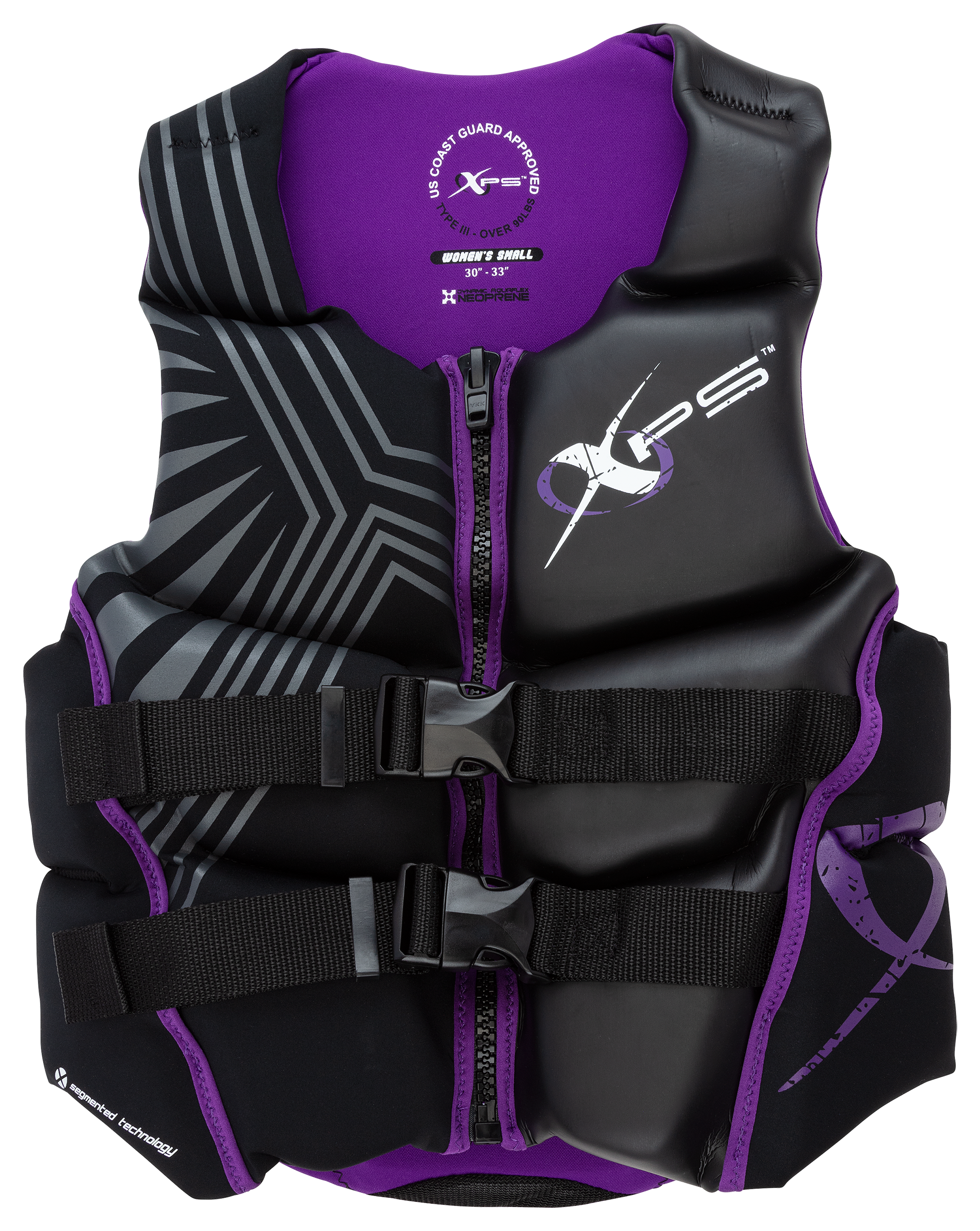 XPS Platinum Neoprene Segmented Life Jacket for Ladies - Black/Purple - M