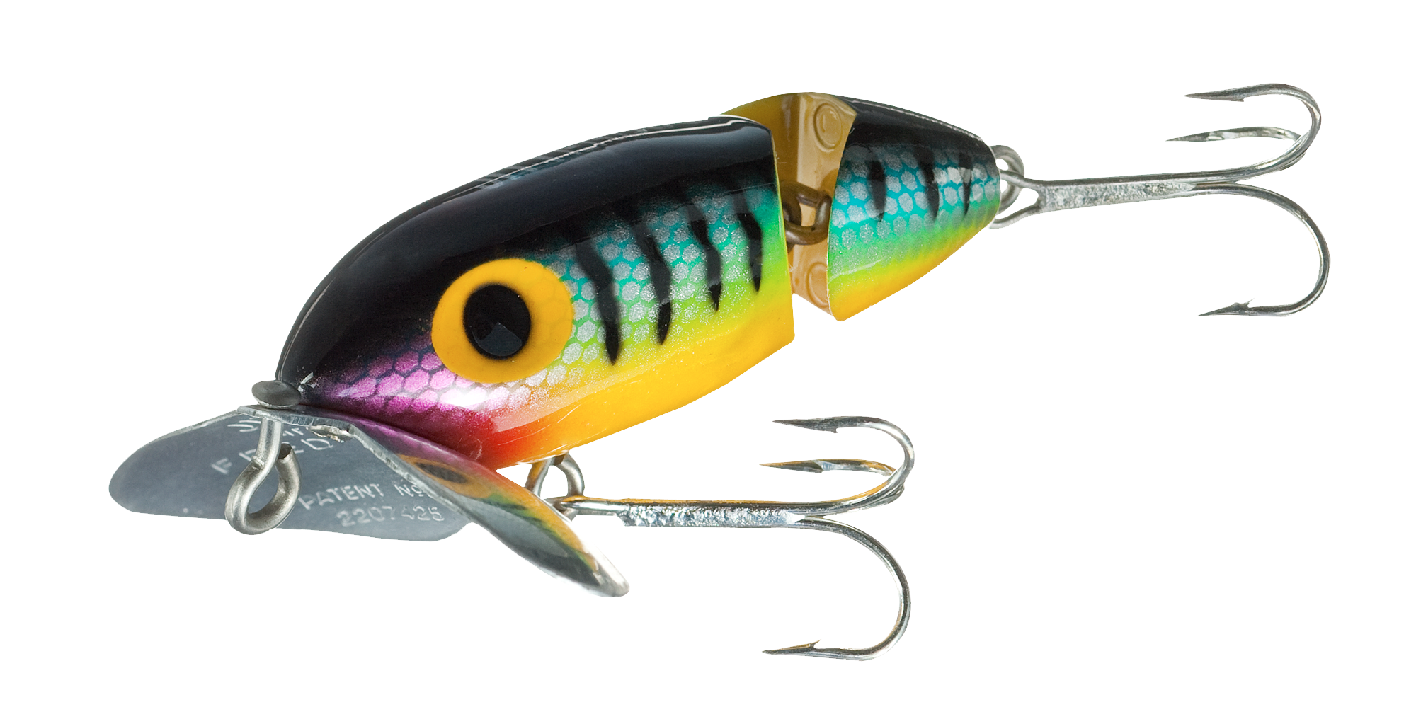 Image of "Arbogast Jointed Jitterbug - G670 - 3-1/2"" - Perch"