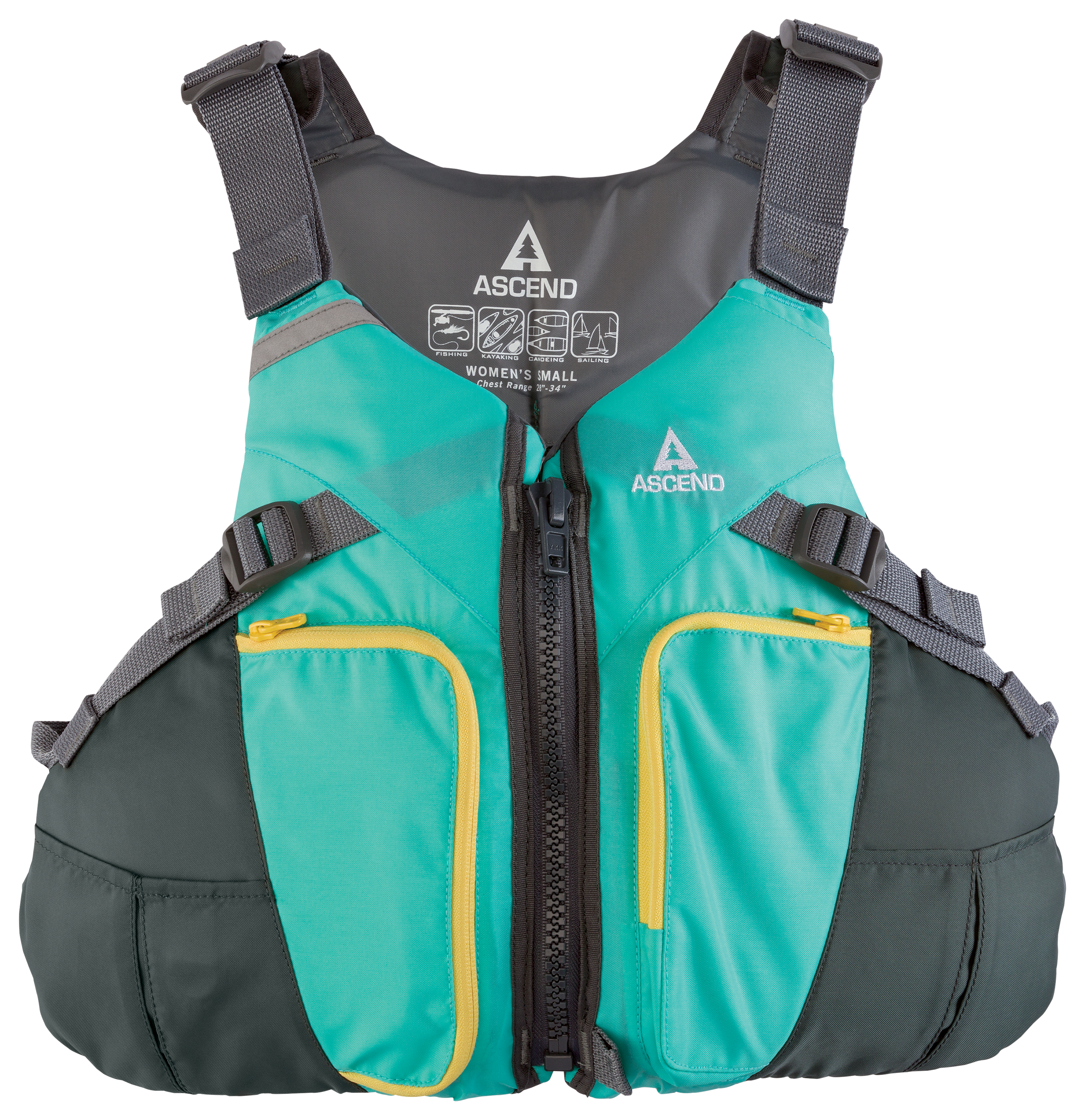Ascend Deluxe Kayak Paddling Life Jacket for Ladies