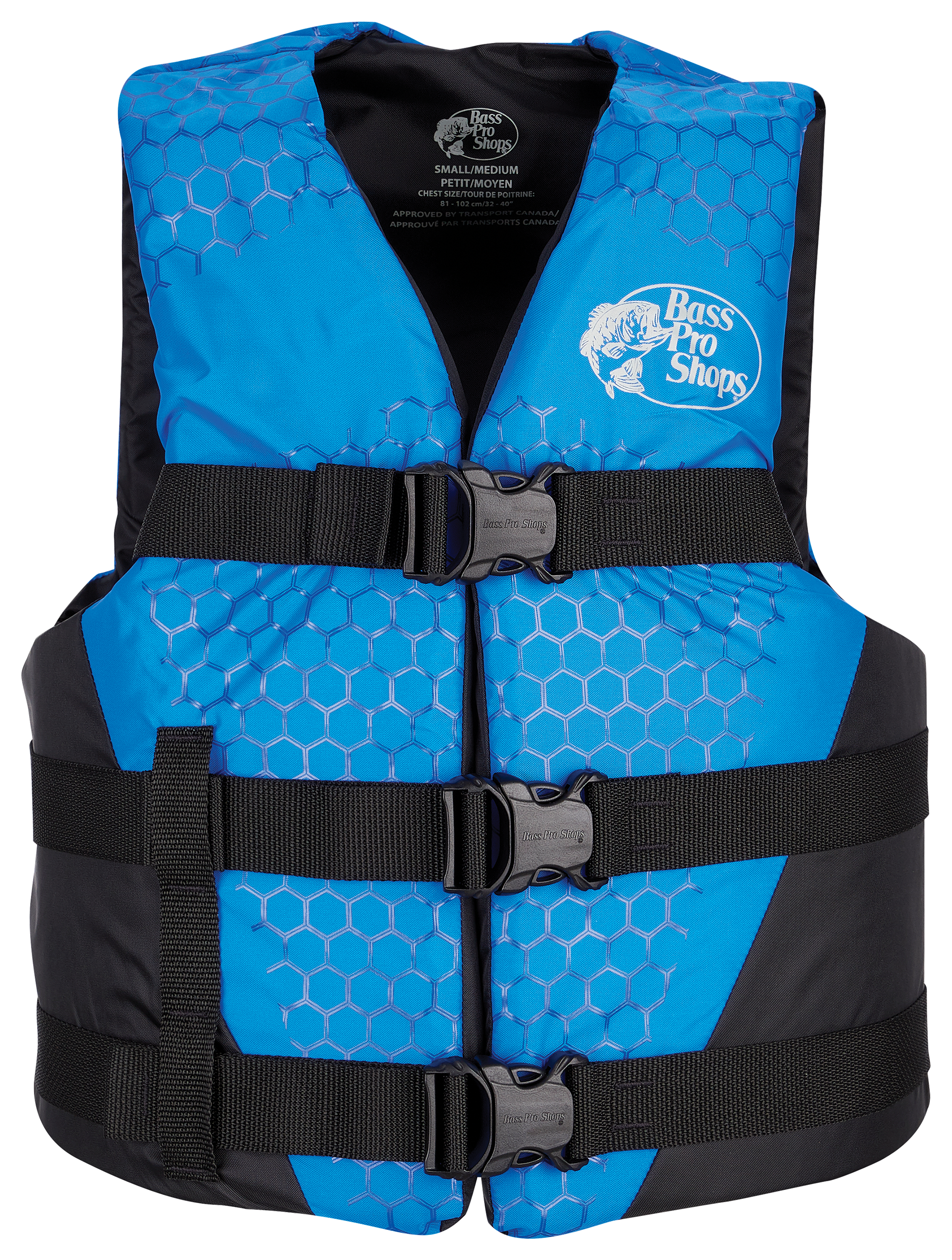 Bass Pro Shops Traditional Water Ski Recreational Life Jacket for Adults Canada Version - Blue - 2XL 4XL