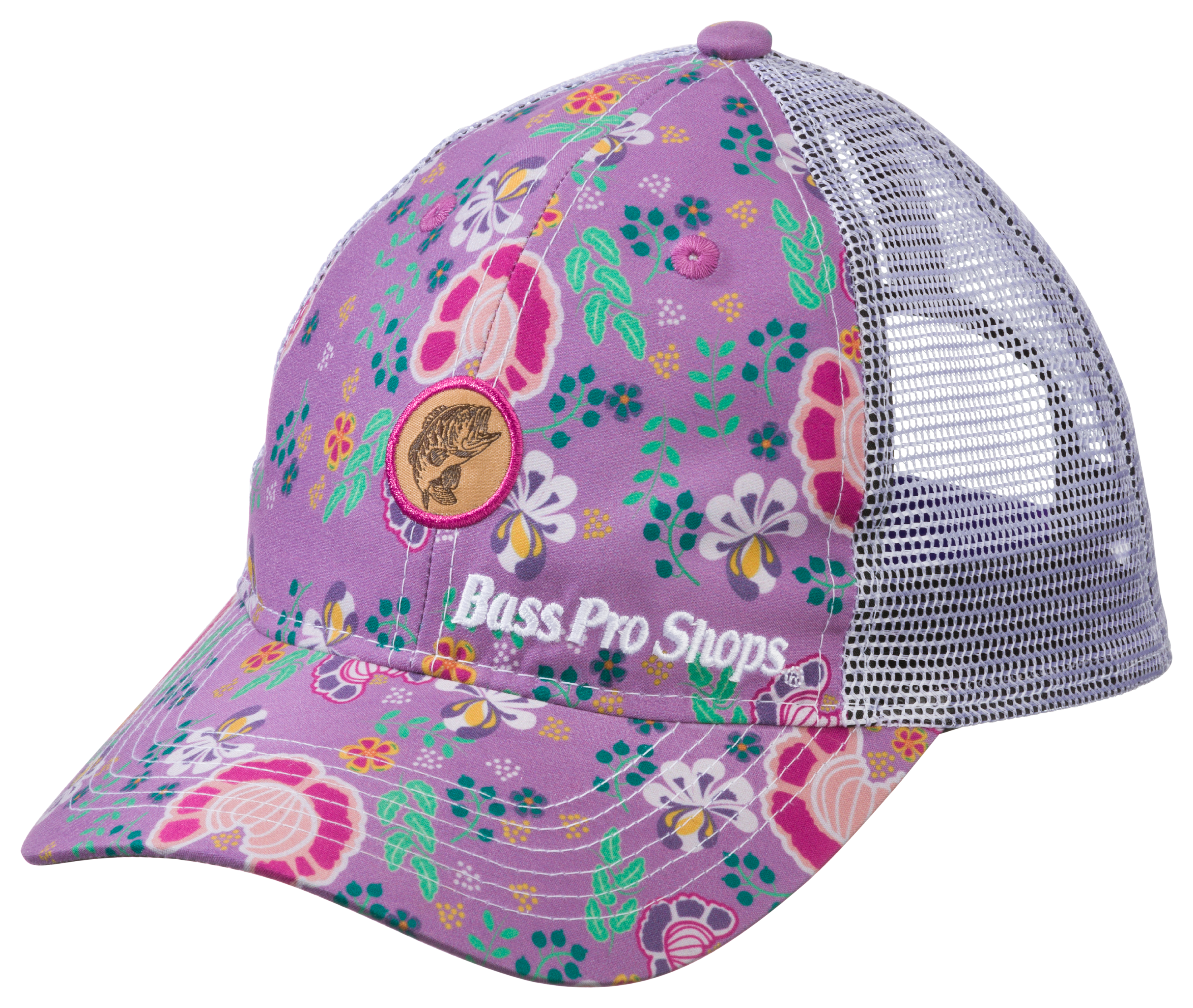 BASS PRO SHOPS Pink Mesh Trucker Hat Size Youth