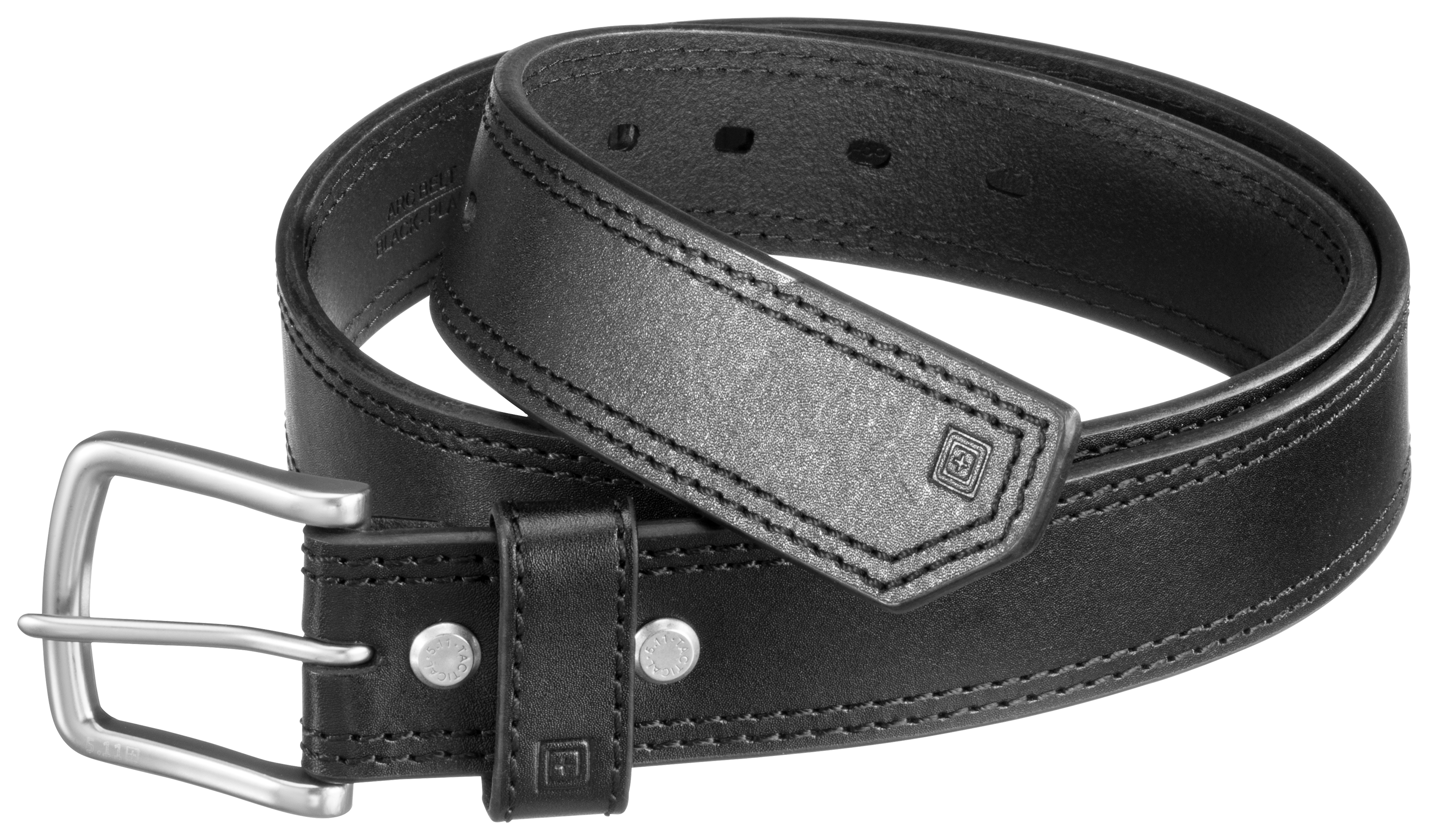 5.11 Tactical 1.5″ Arc Leather Belt for Men - Black - 5.11 Tactical