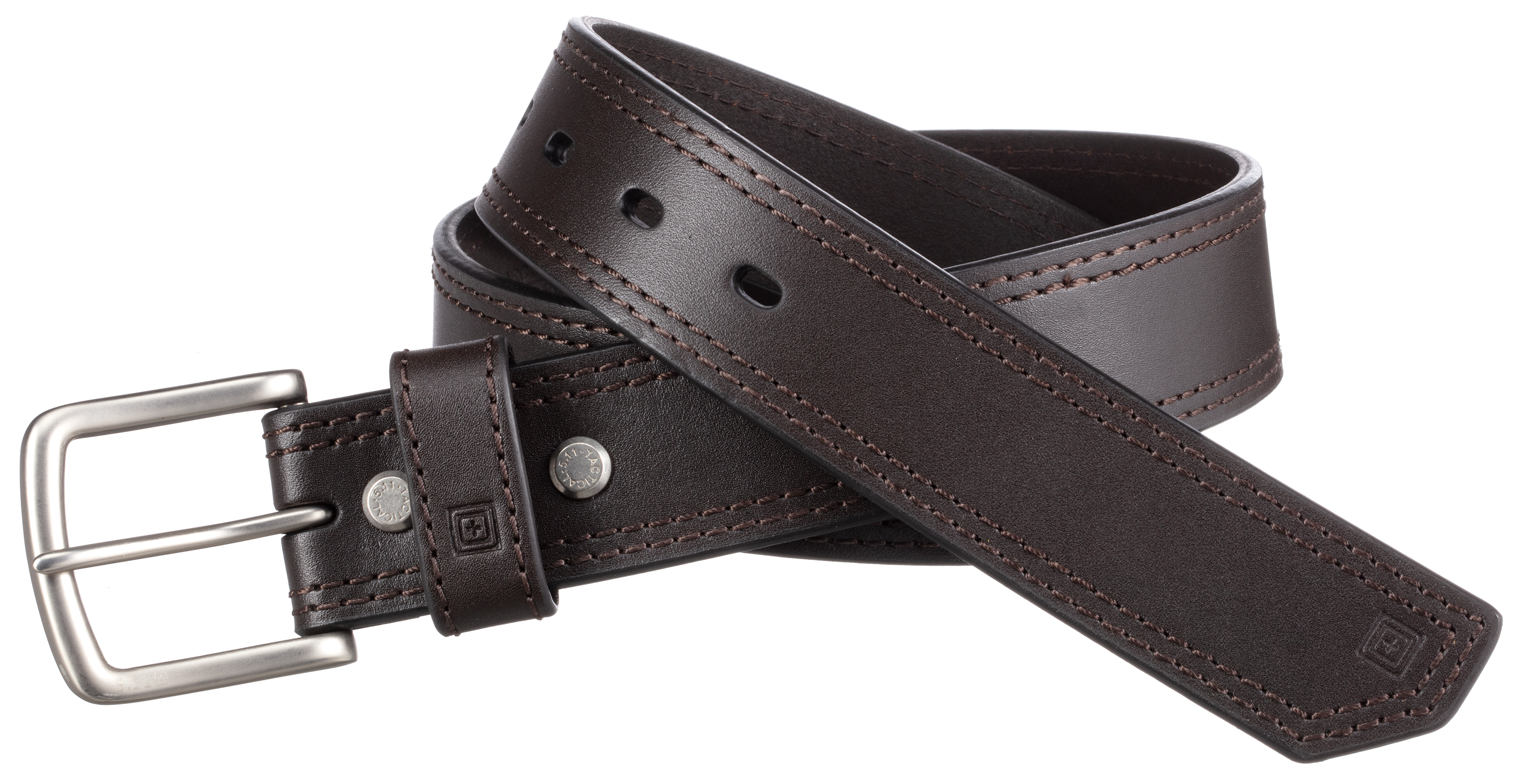5.11 Tactical 1.5″ Arc Leather Belt for Men - Brown - 5.11 Tactical