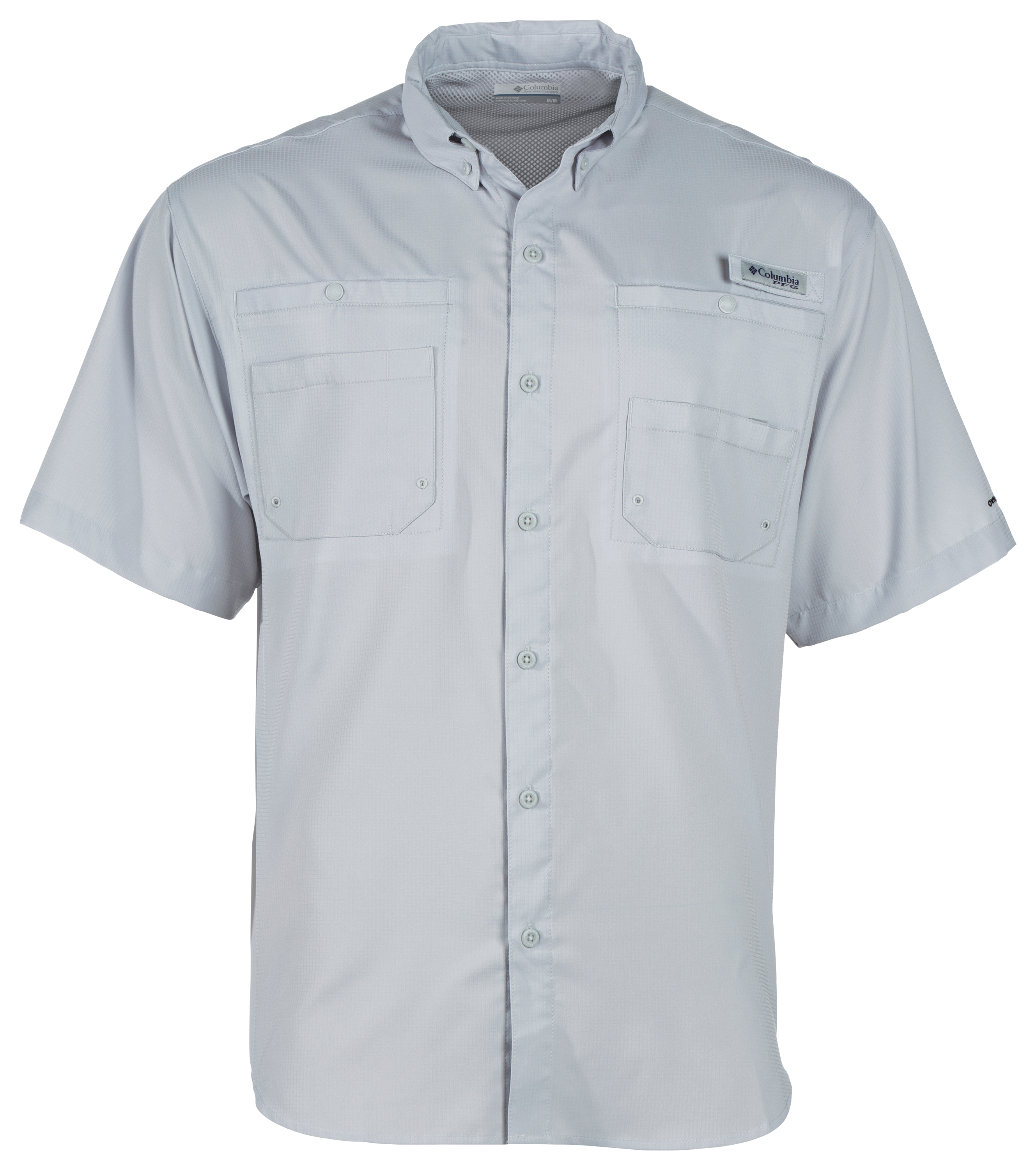 Image of Columbia Tamiami II Short-Sleeve Button-Down Shirt - Cool Grey