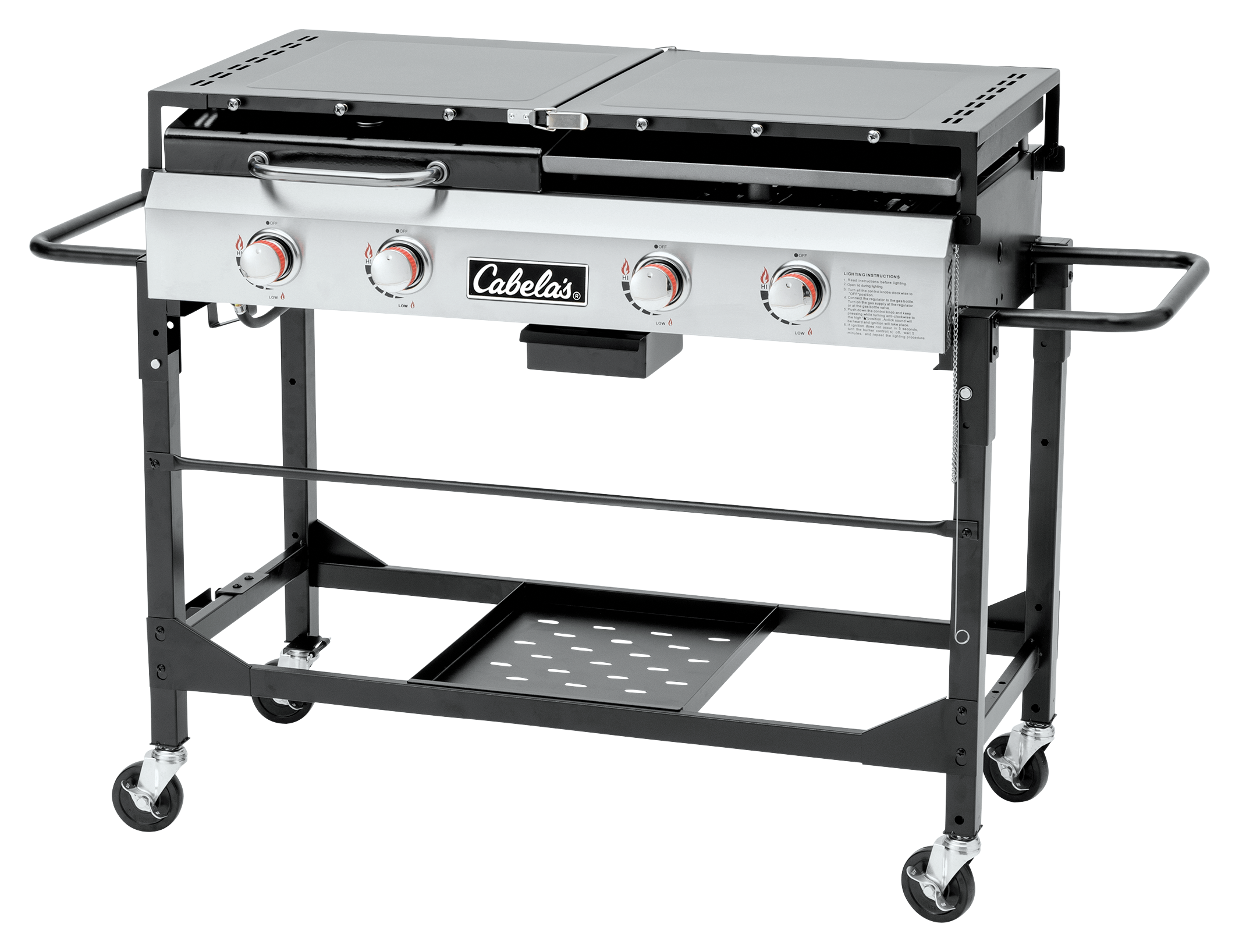 Camp Stove Add On Griddle with Grease Tray or Trap; Ships FREE within  Contiguous USA
