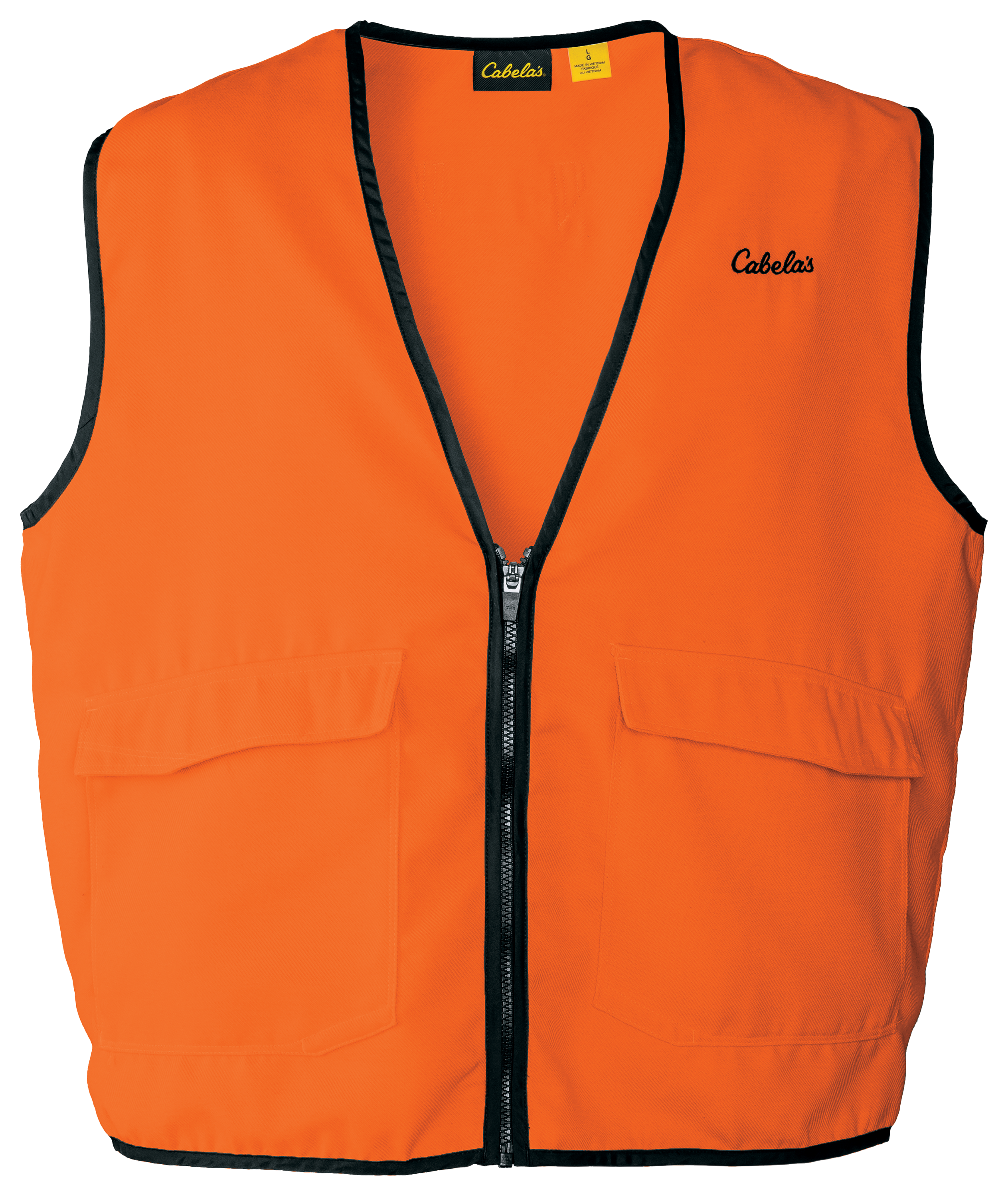 Cabela's Blaze Full-Feature Vest for Men - Blaze Orange - S