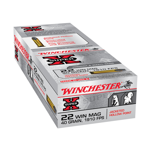Winchester .22 Rimfire Ammunition - .22 WMR - Jacketed Hollow Point - 50 Rounds