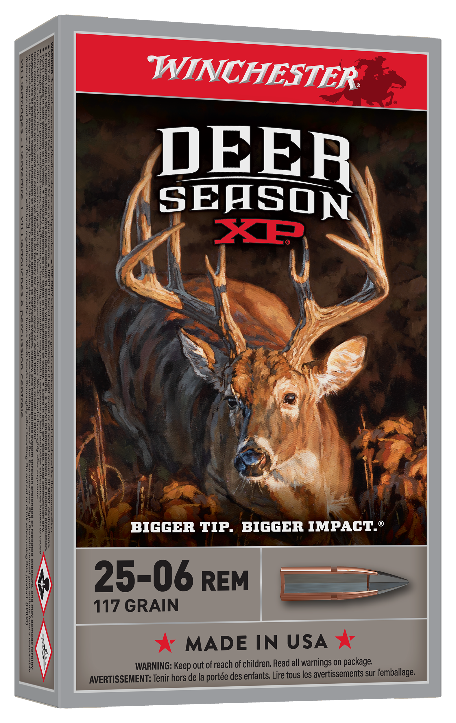 Winchester Deer Season XP Centerfire Rifle Ammo - .25-06 Remington