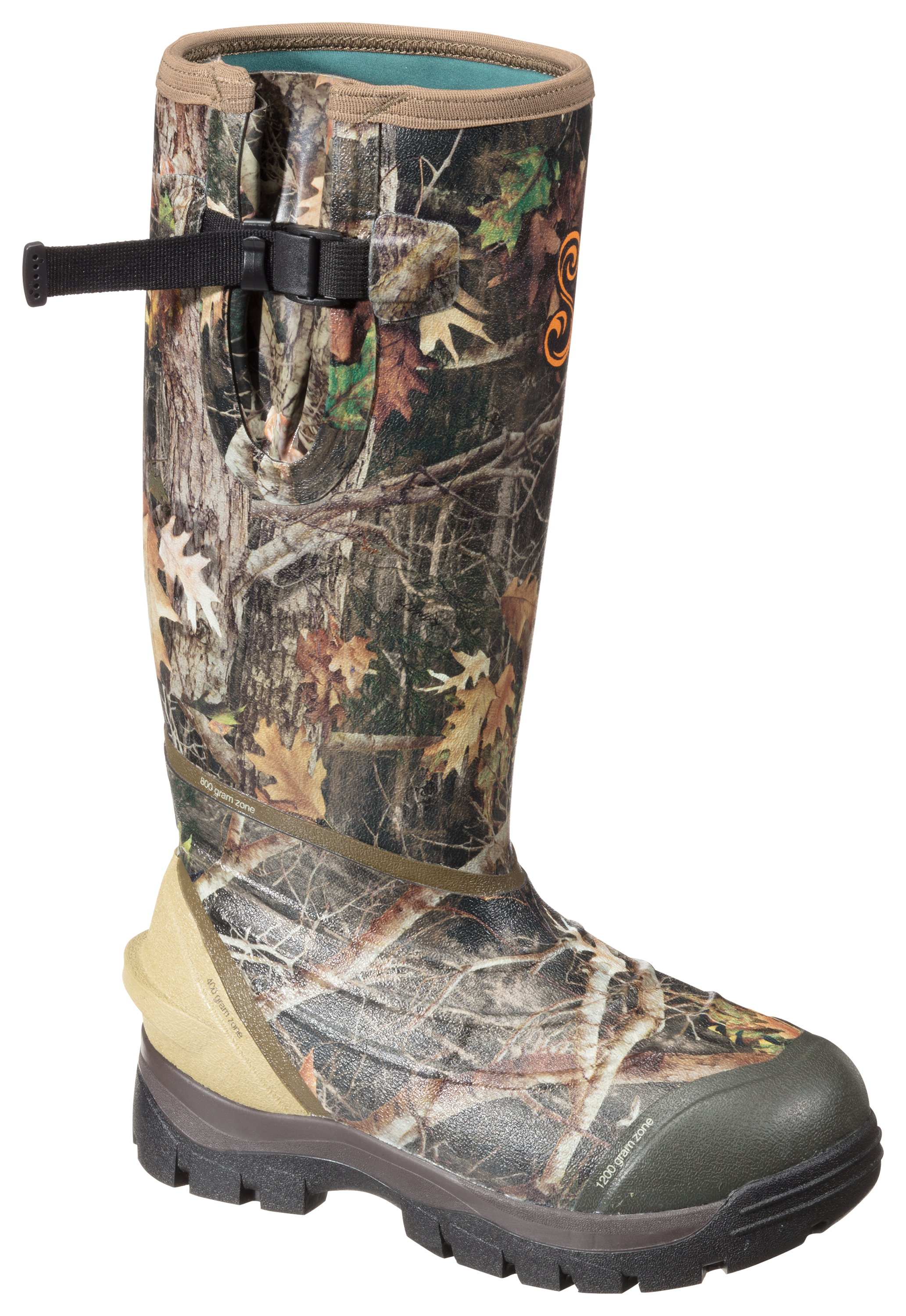 She Outdoor Zoned Comfort Trac Insulated Rubber Boots for Ladies - TrueTimber Strata - 8M