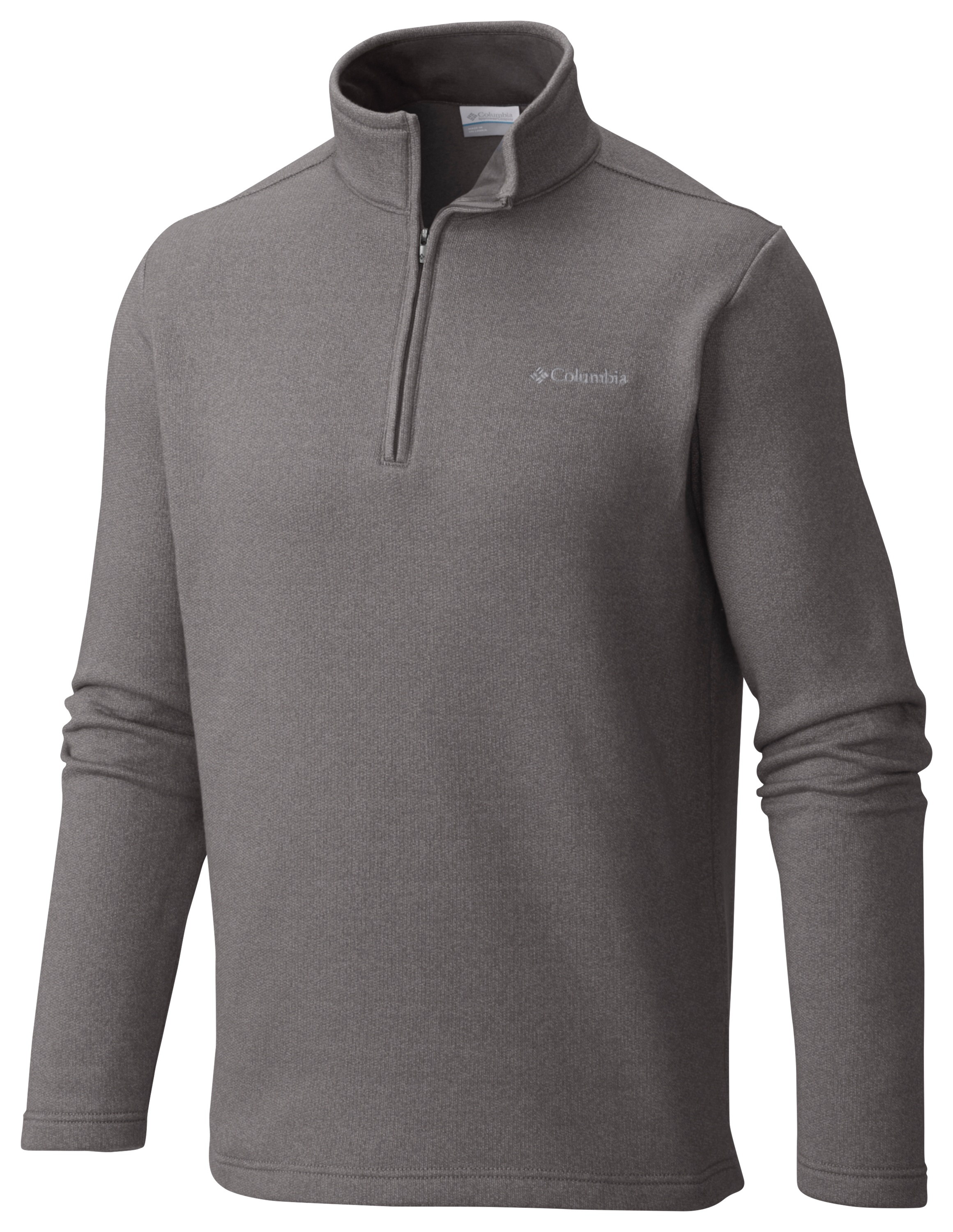 Image of Columbia Great Hart Mountain III 1/2-Zip Fleece Pullover for Men - Boulder Heather - L