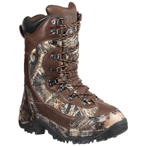 Cabelas Cabela's Dry Plus Mens Hunting Boots Brown Black Camouflage Lace Up 12 D 