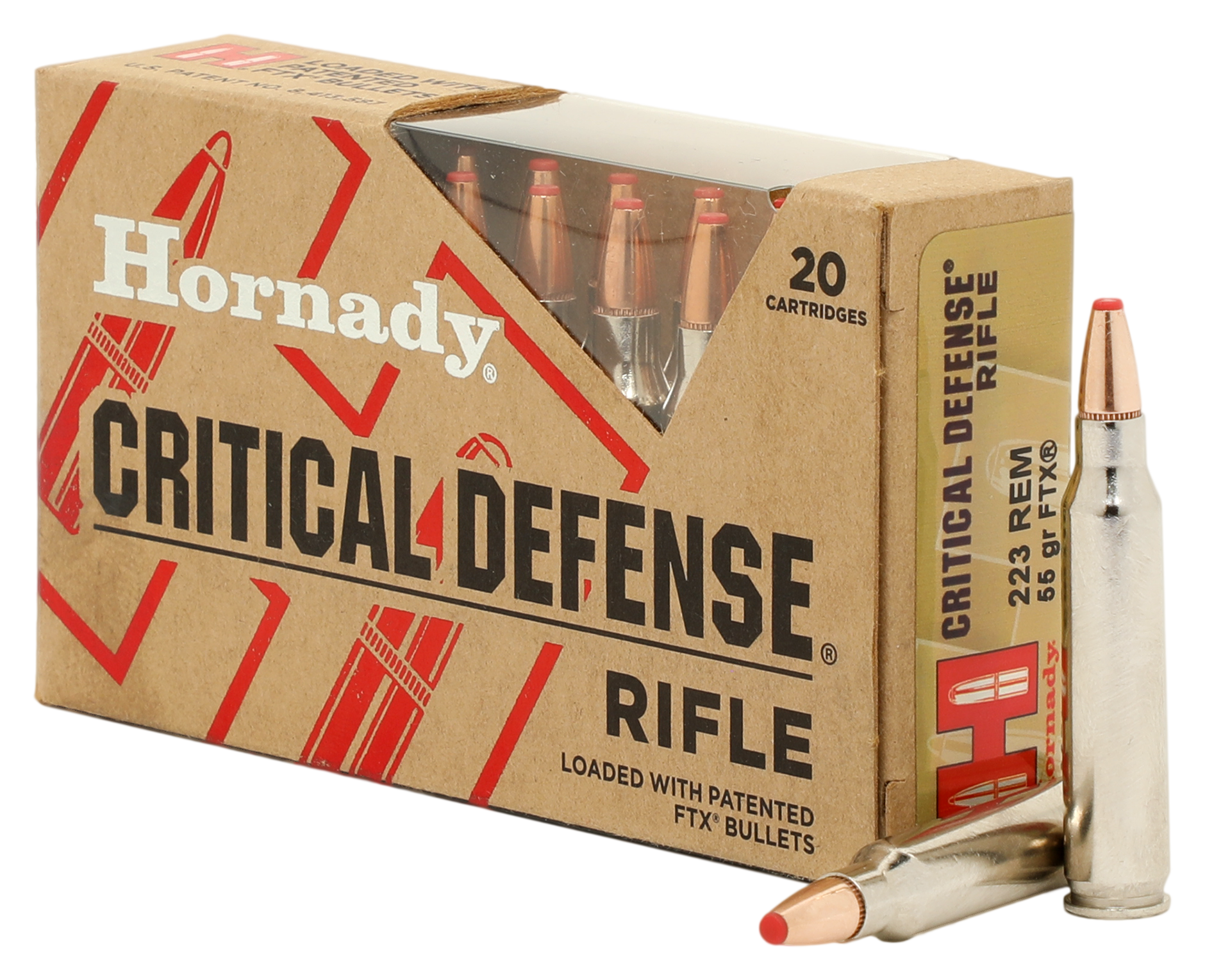 Hornady Critical Defense Rifle Ammo - .223 Remington - 55 gr.