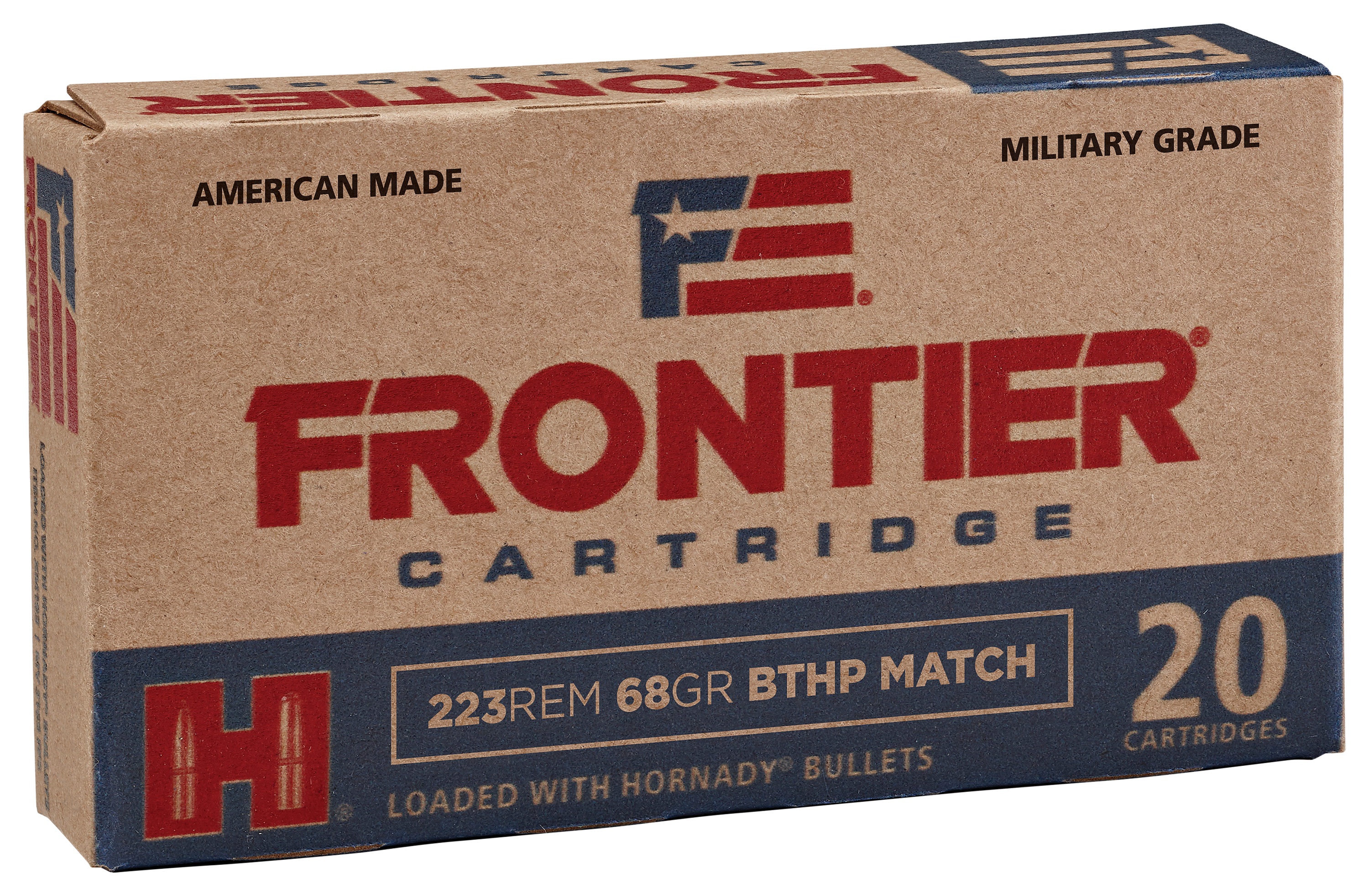 Frontier .223 Rem 68 Grain Centerfire Rifle Ammo
