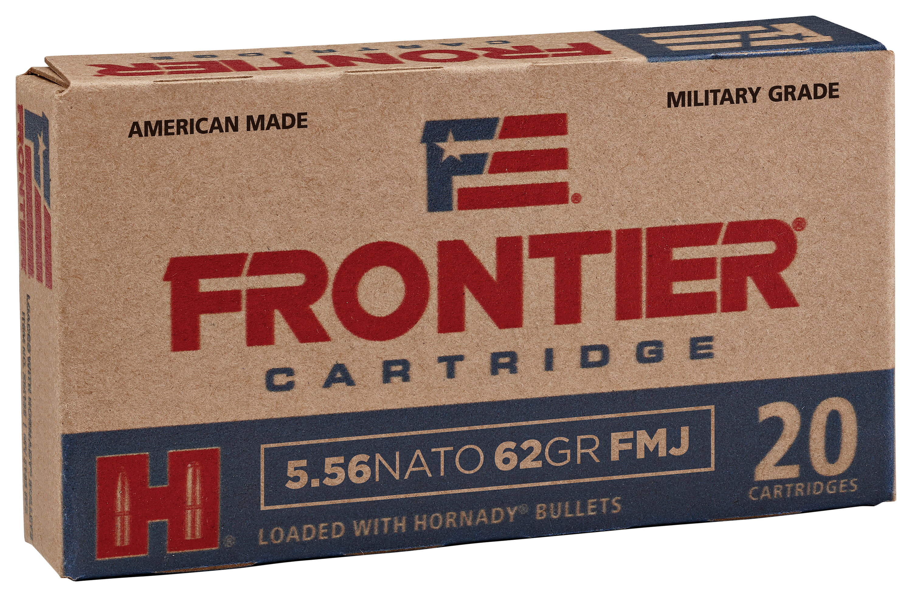 Frontier 5.56x45mm NATO 62 Grain Centerfire Rifle Ammo - 20 Rounds