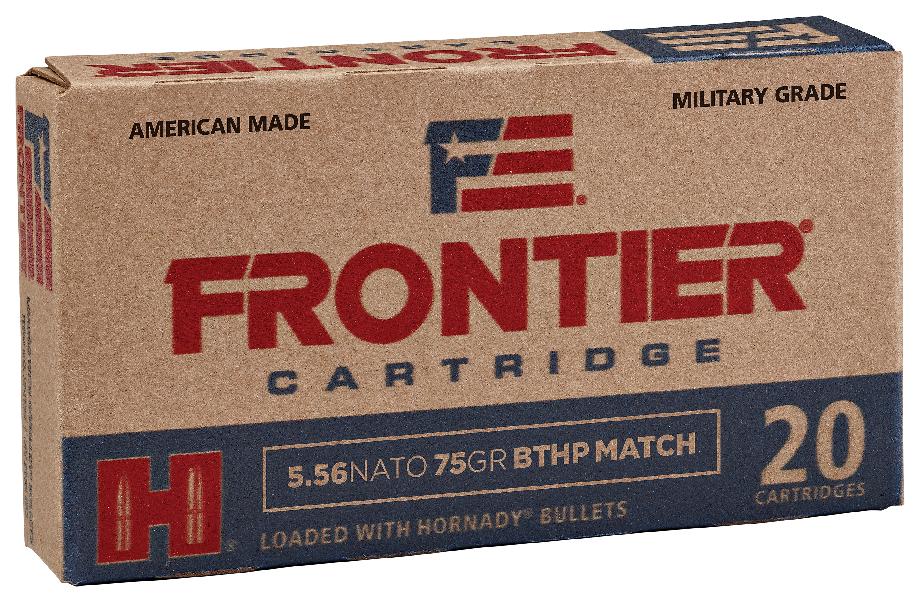 Frontier 5.56x45mm NATO 75 Grain Centerfire Rifle Ammo