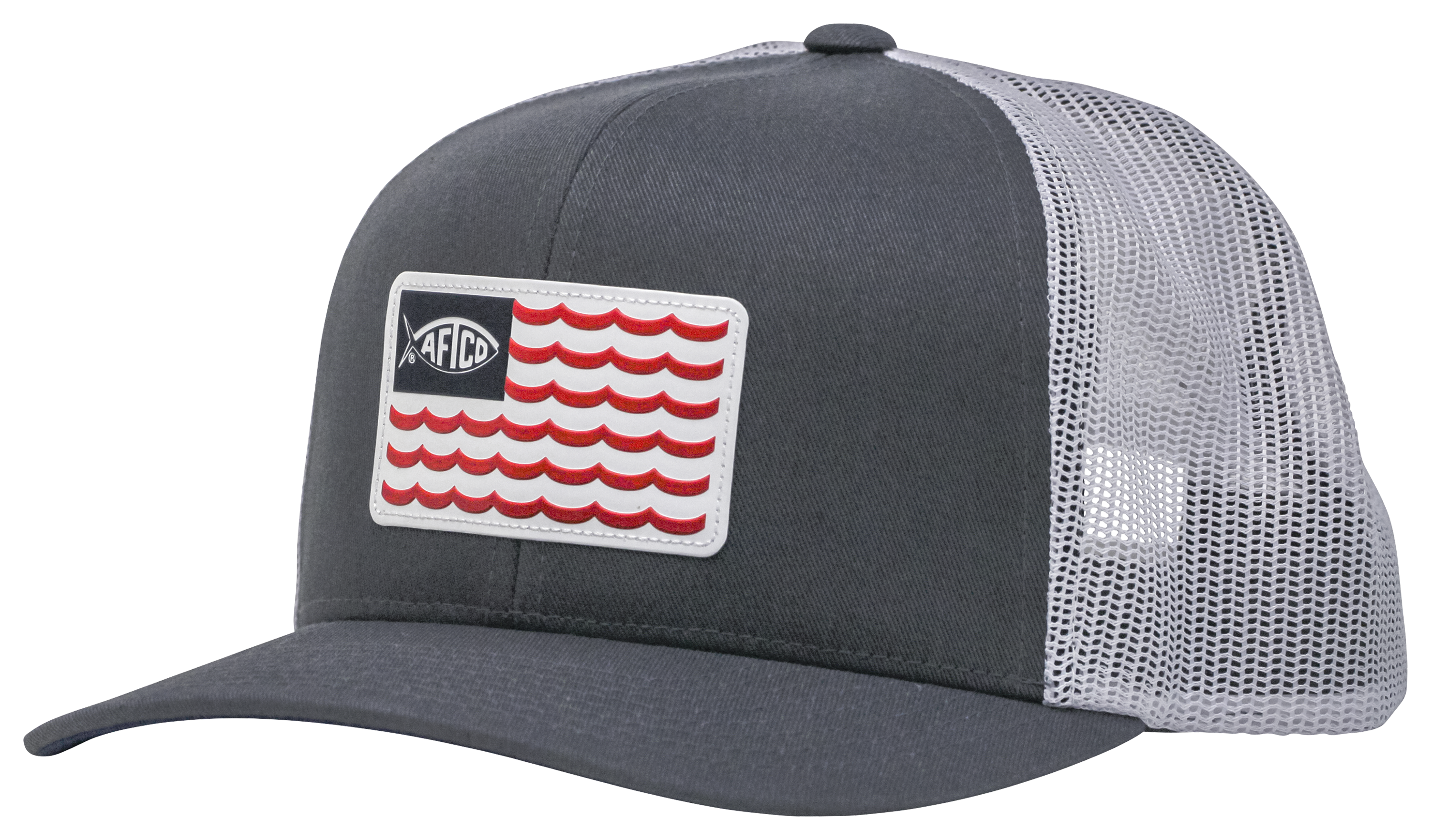 AFTCO Canton Trucker Hat for Men - Charcoal