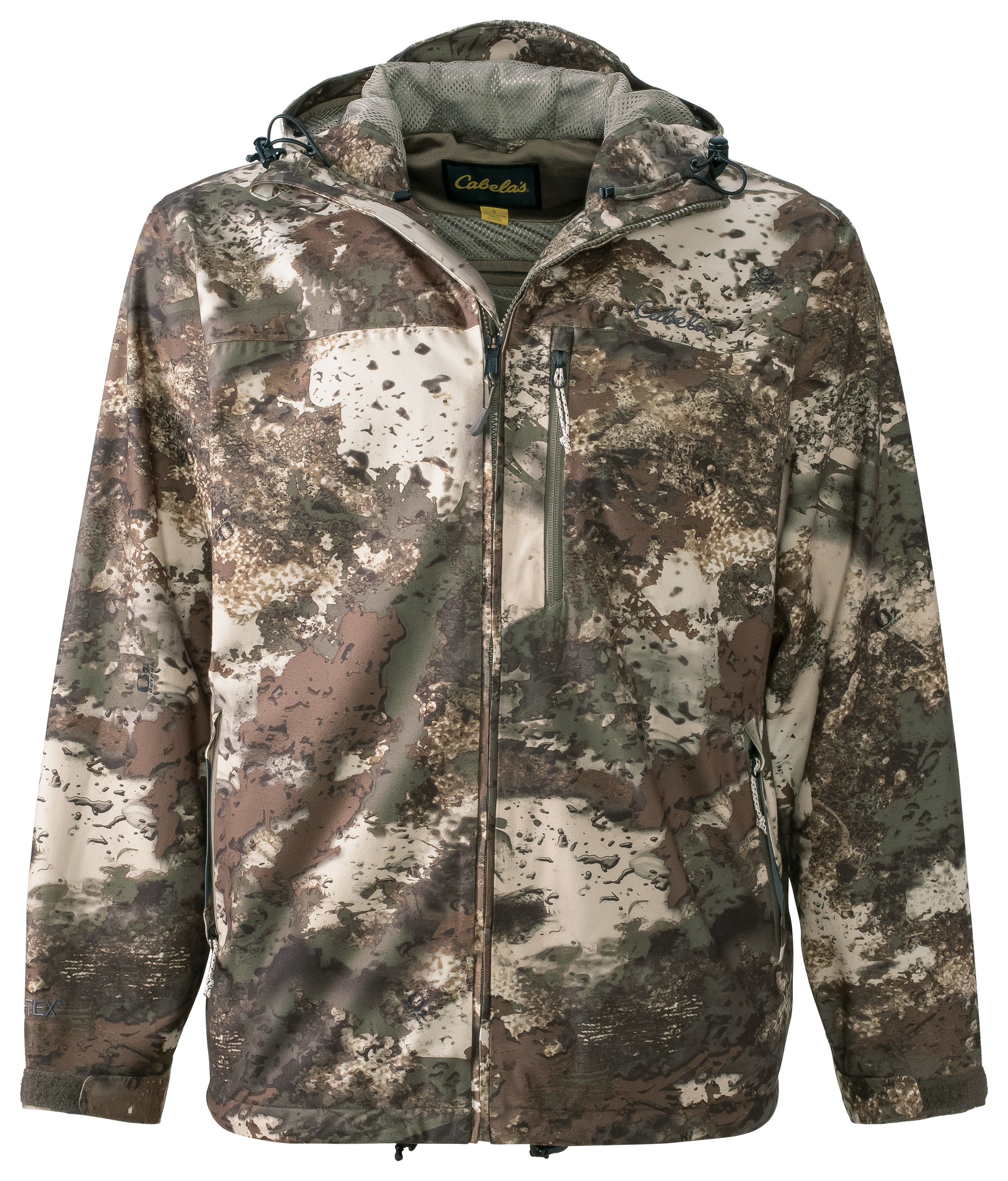 Cabela's MTO50 Quiet Pack Rain Jacket for Men - Cabela's O2 Octane - M