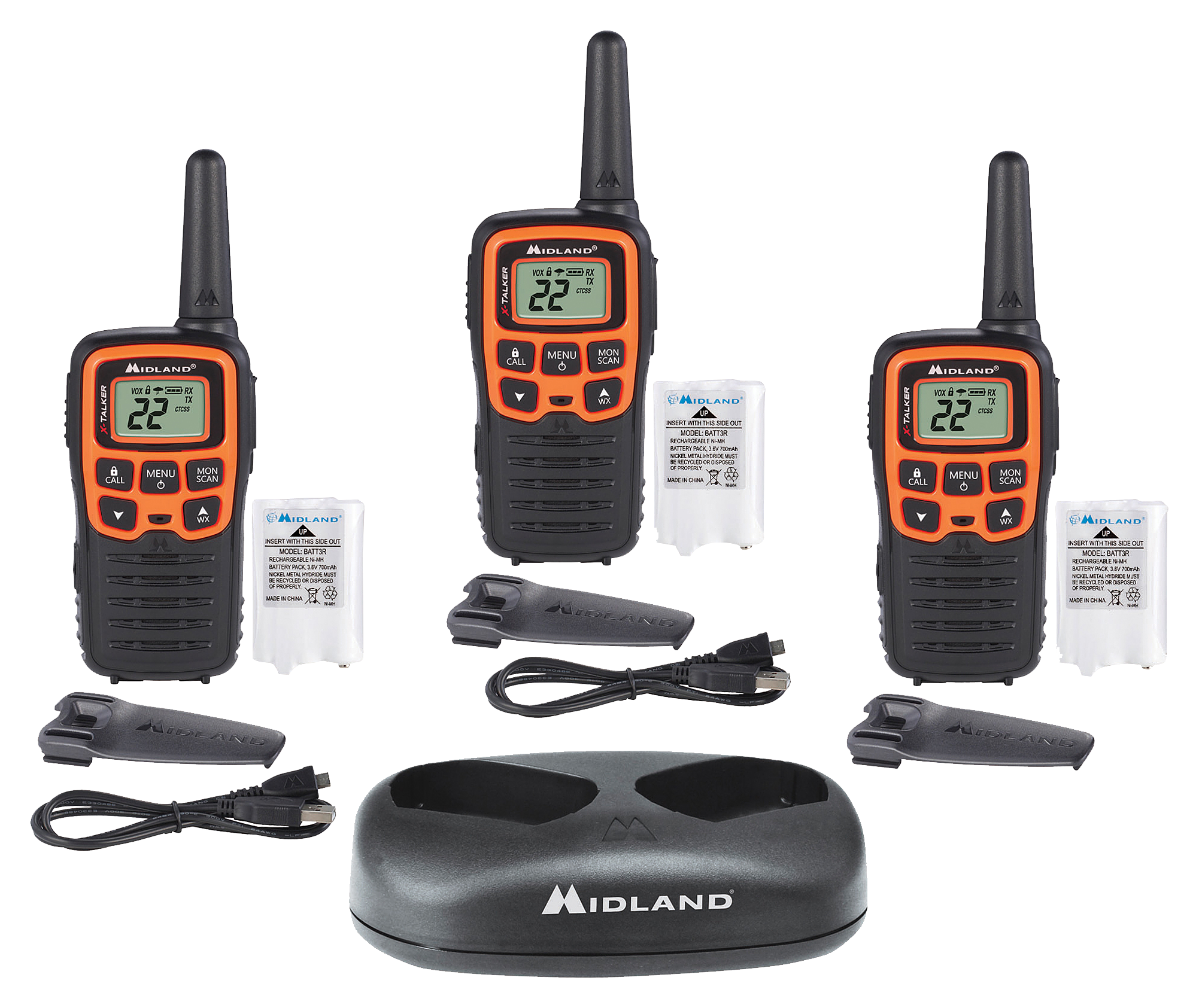 Midland X-Talker T51X3VP3 3-Pack Radio Bundle