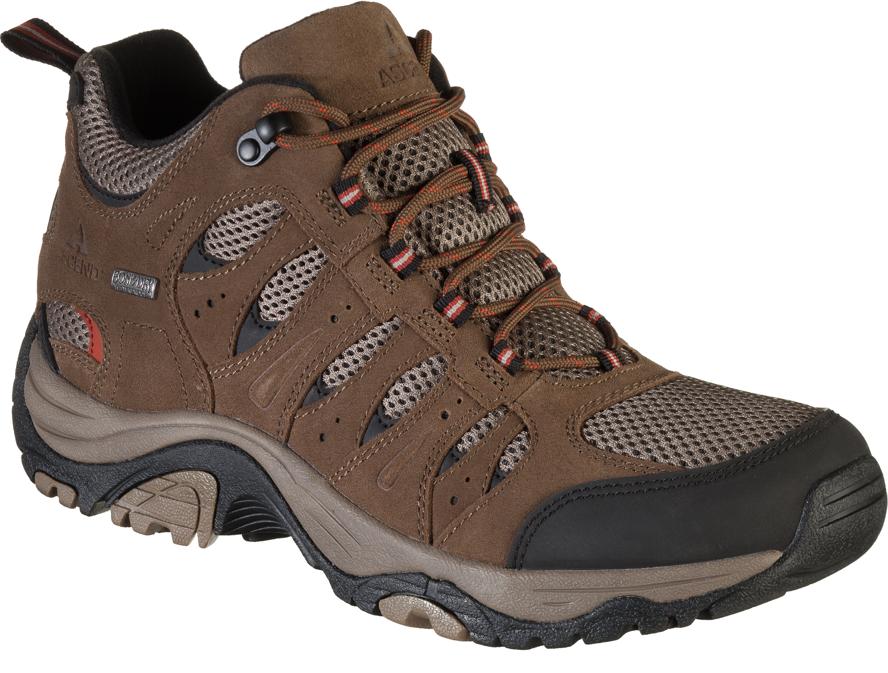 Ascend Lisco Mid Waterproof Hiking Boots for Men - Chocolate - 8M