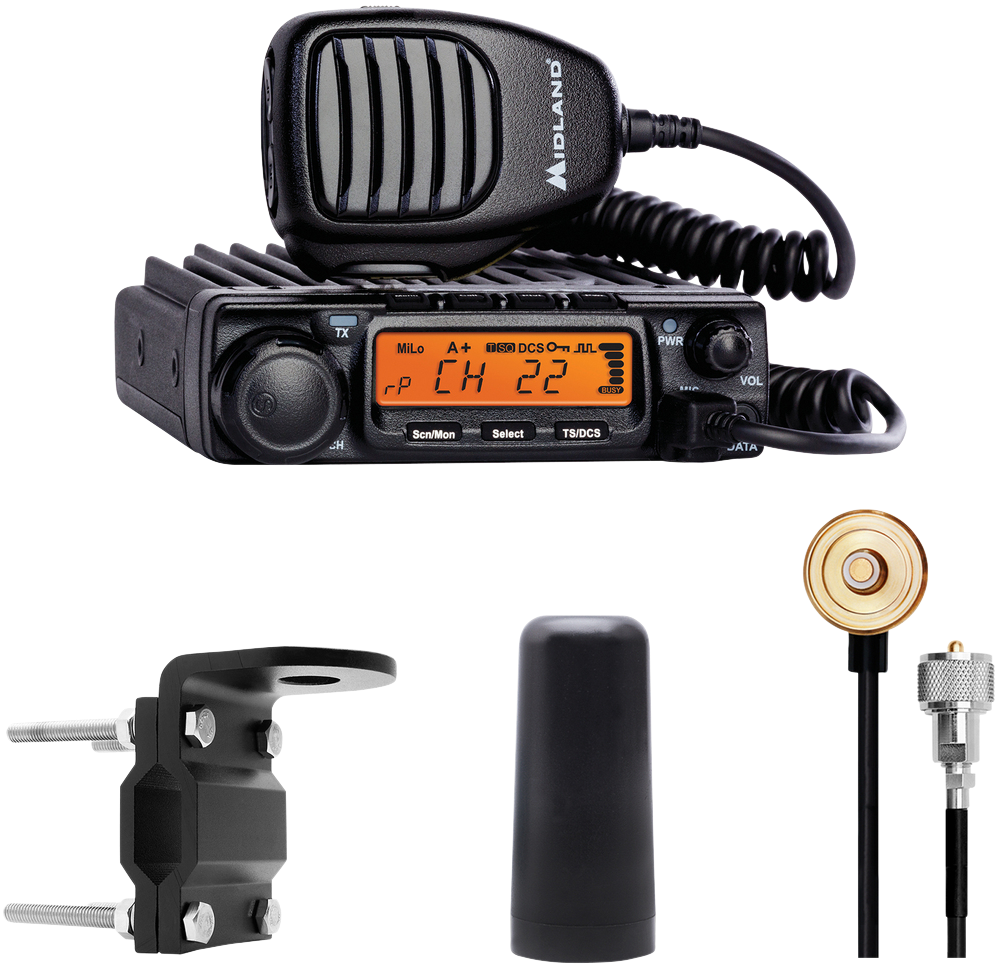 Midland MXT400VP3 MicroMobile GMRS 2-Way Radio Bundle
