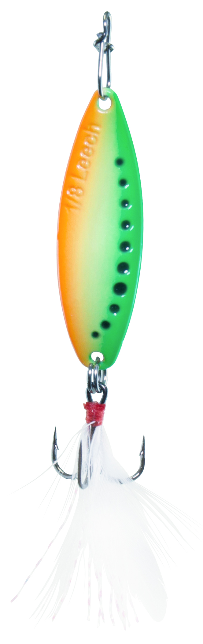 Clam Pro Tackle Leech Flutter Spoon - #12 - Glow Firetiger