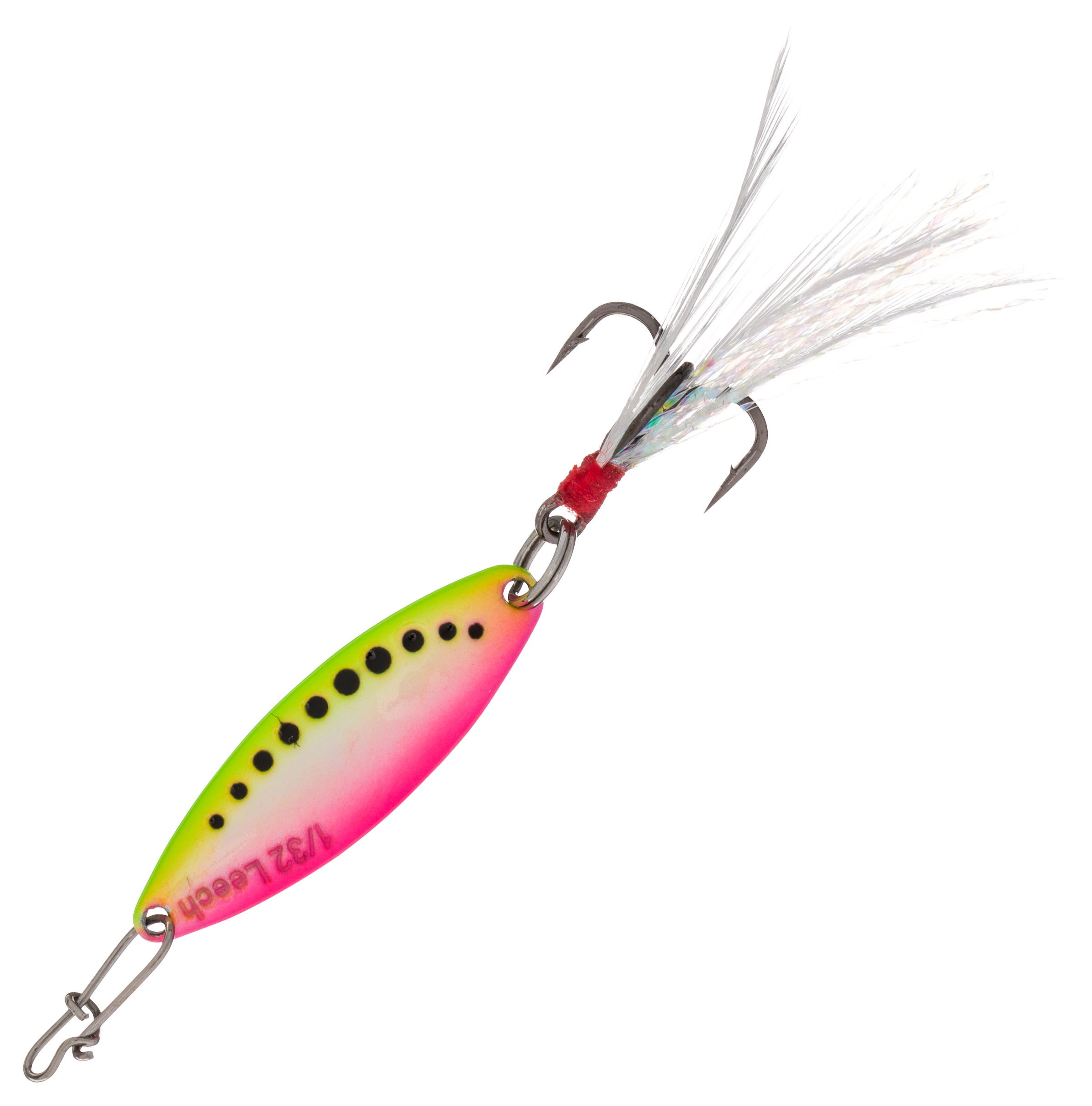 Clam Pro Tackle Leech Flutter Spoon - #10 - Glow Watermelon