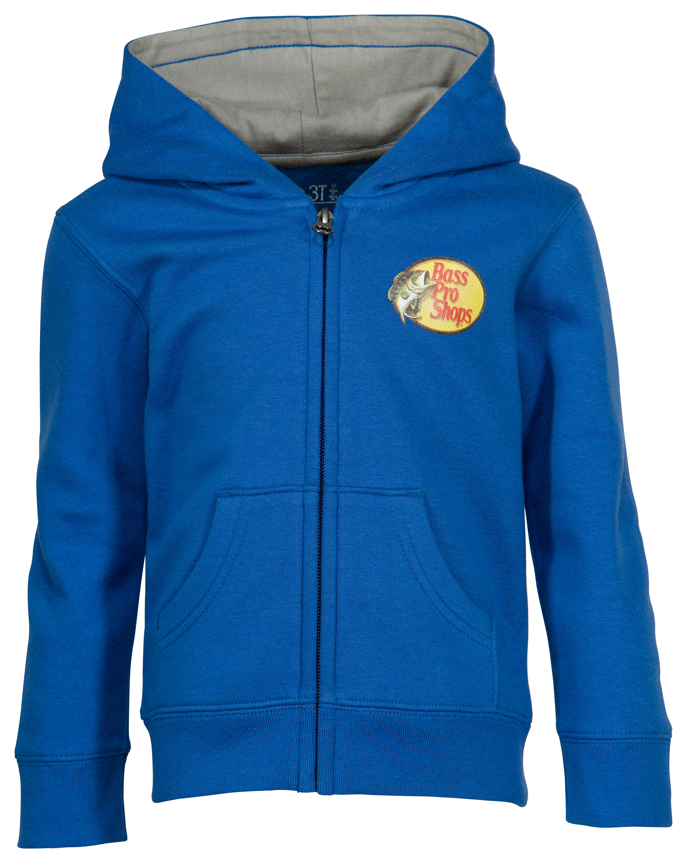 Bass Pro Shops Full-Zip Long-Sleeve Hoodie for Babies - Bright Cobalt - 0-3