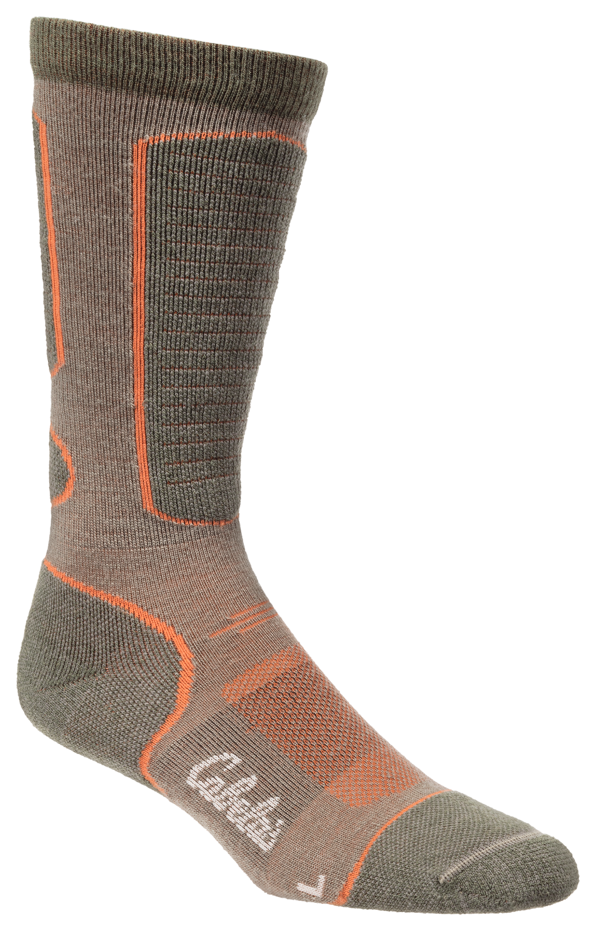 Cabelas Instinct 2.0 Wool Crew Socks for Men - Brindle - M