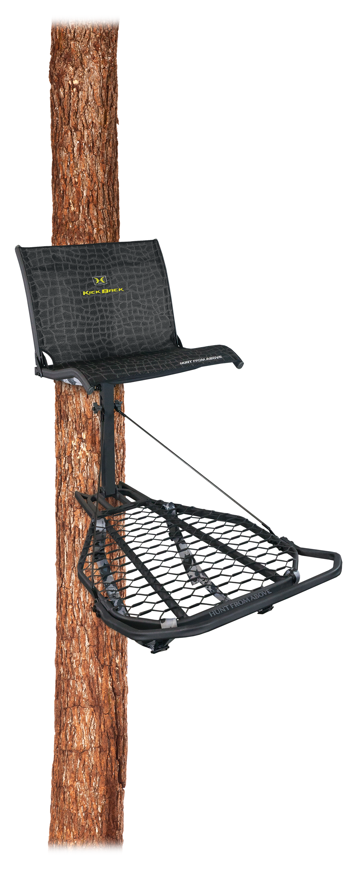 Hawk Black Kickback Lvl Hang-On Tree Stand with Leg Extension Footrest (2-Pack)