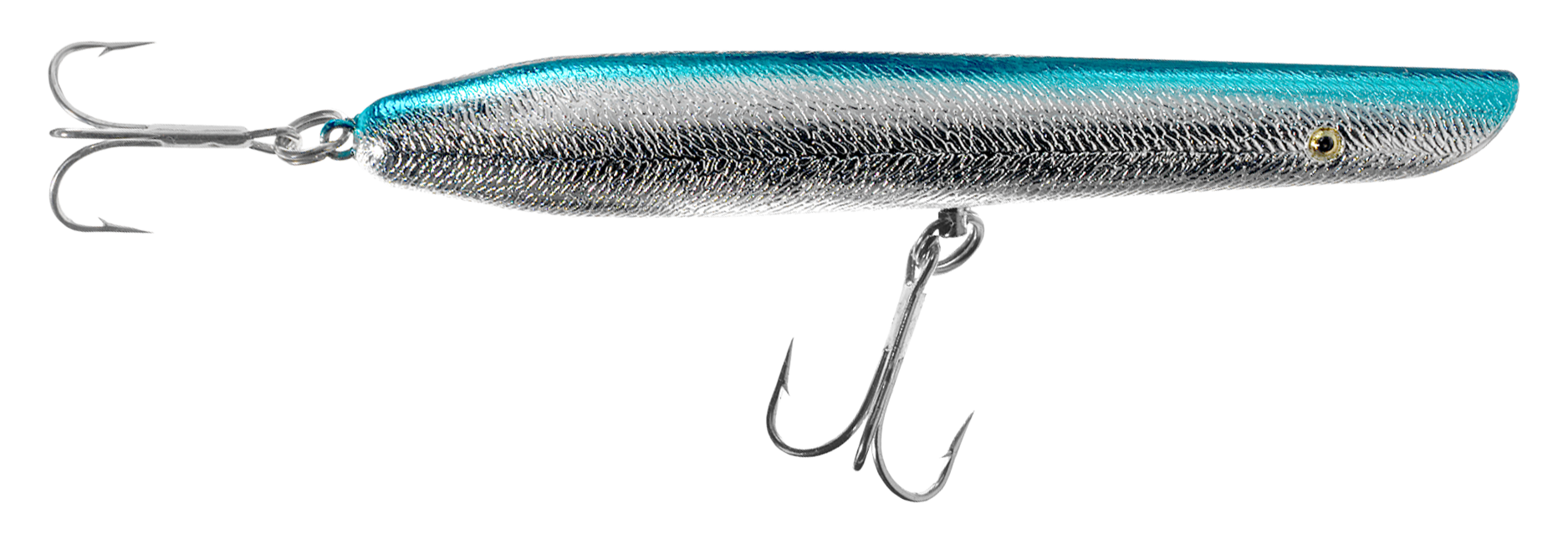 Cotton Cordell Pencil Popper Fishing Lure - Chrome/Black Back - 7 in