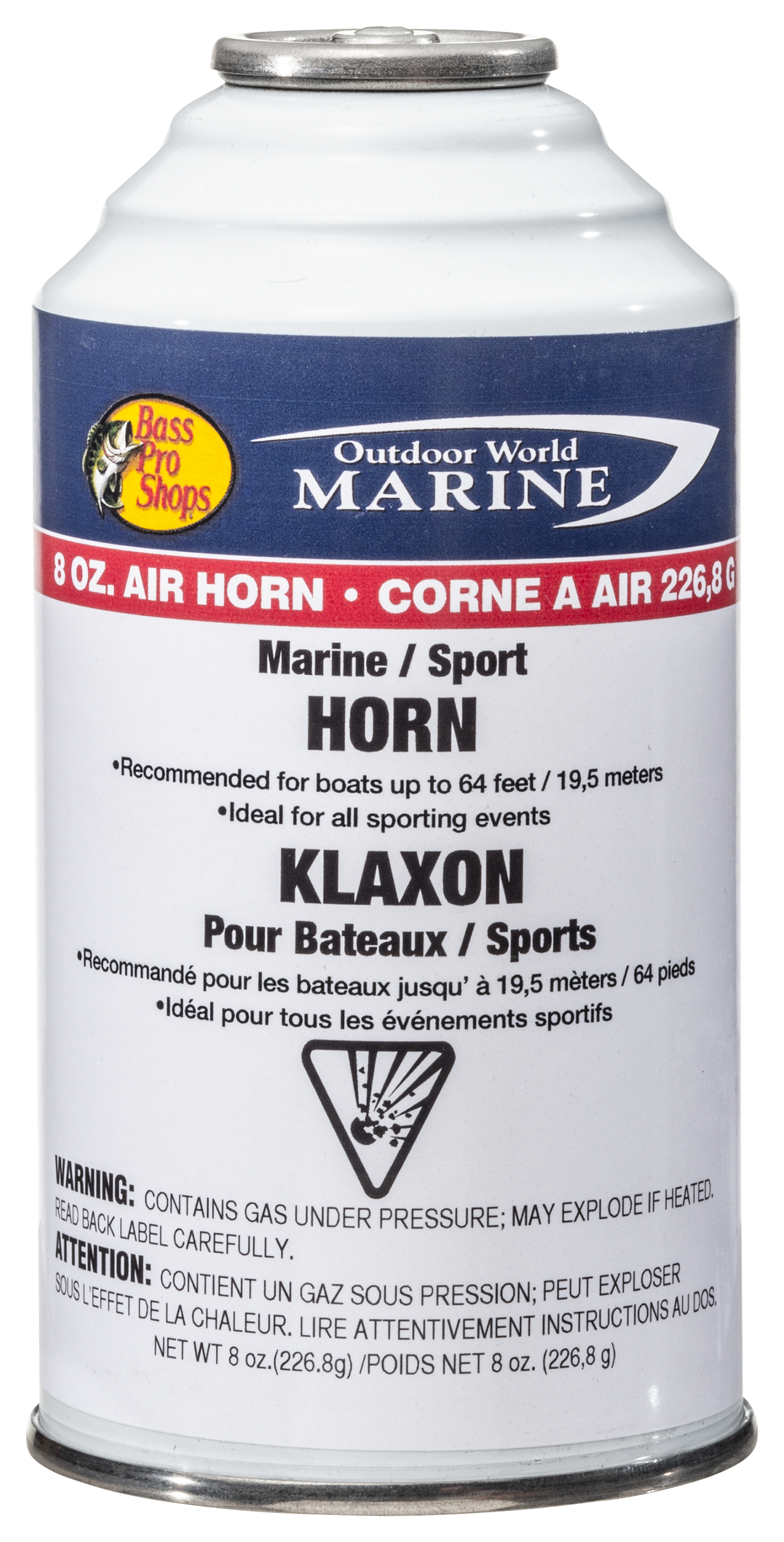 thumbnail image 2 of Shoreline Marine Air Horn - 8 Oz Can With 1 Mile Range, Meets USCG Requirements 2 of 6