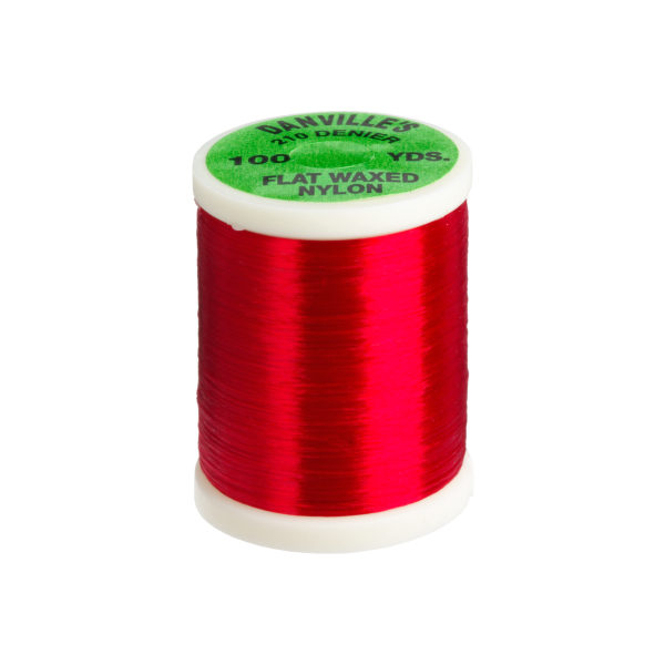 Danville Flat Waxed Nylon Thread - Red