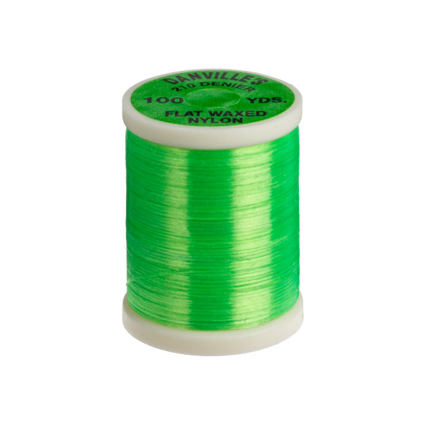 Danville Flat Waxed Nylon Thread - Floroescent Green