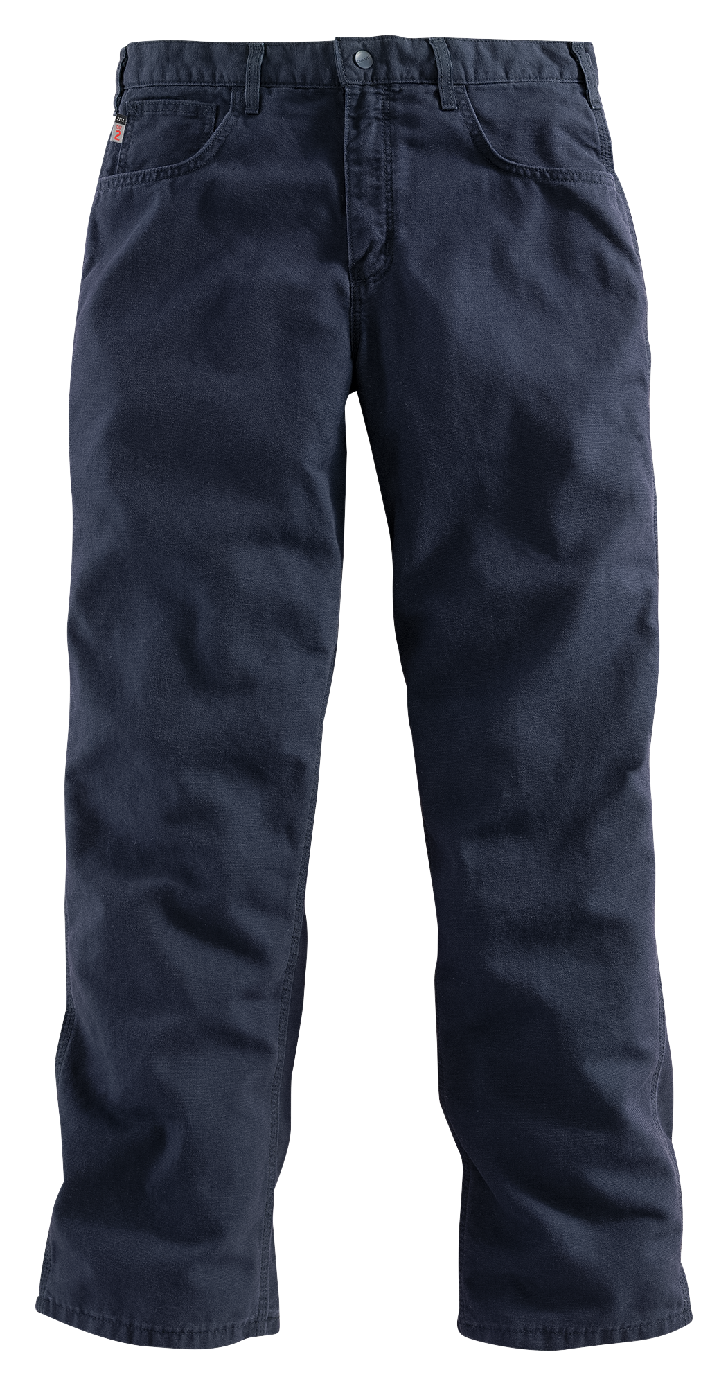 Image of Carhartt Flame-Resistant Loose Fit Midweight Canvas Pants for Men - Dark Navy - 36X30