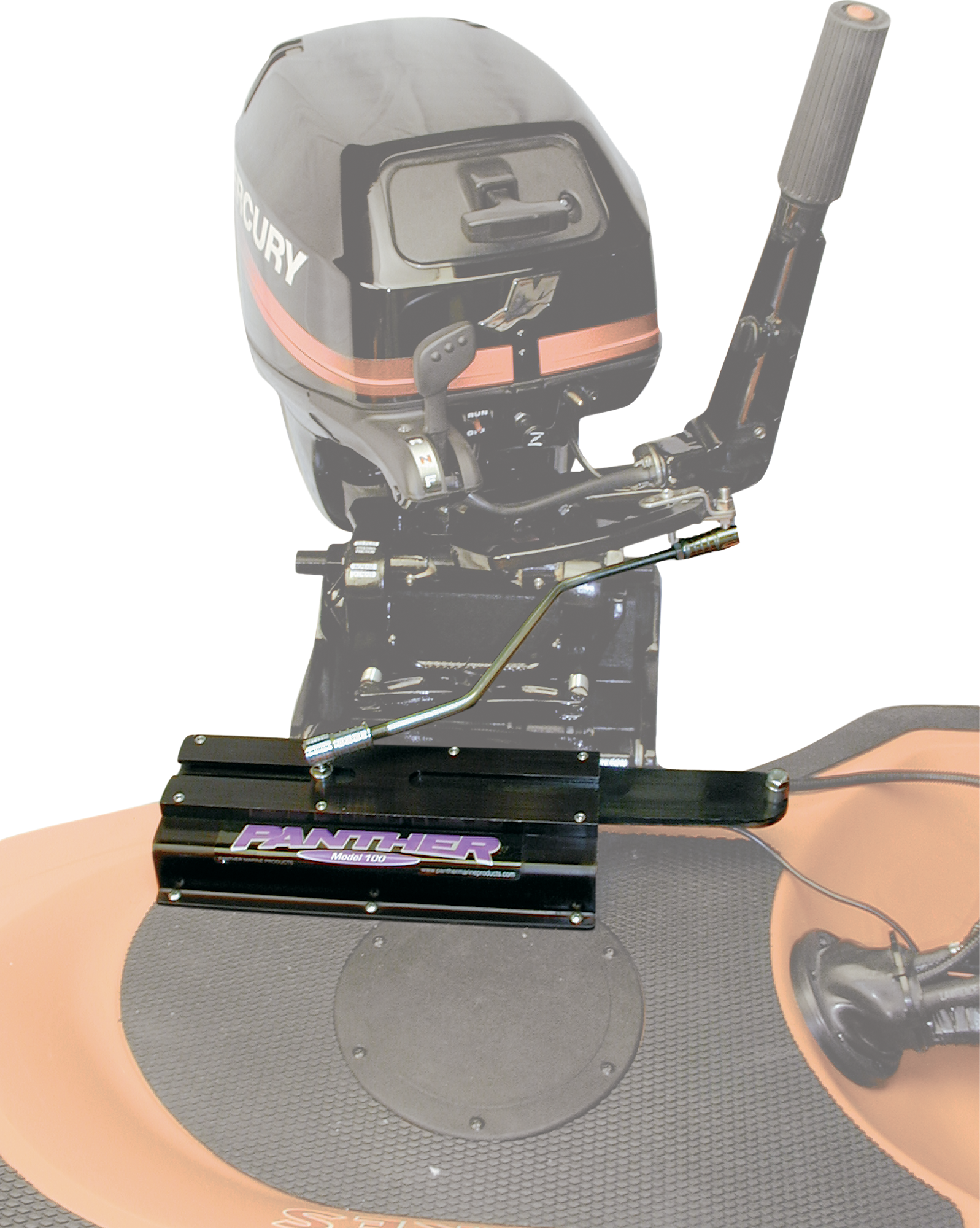 Panther T4 Electro Steer Remote Kicker Steering - Saltwater