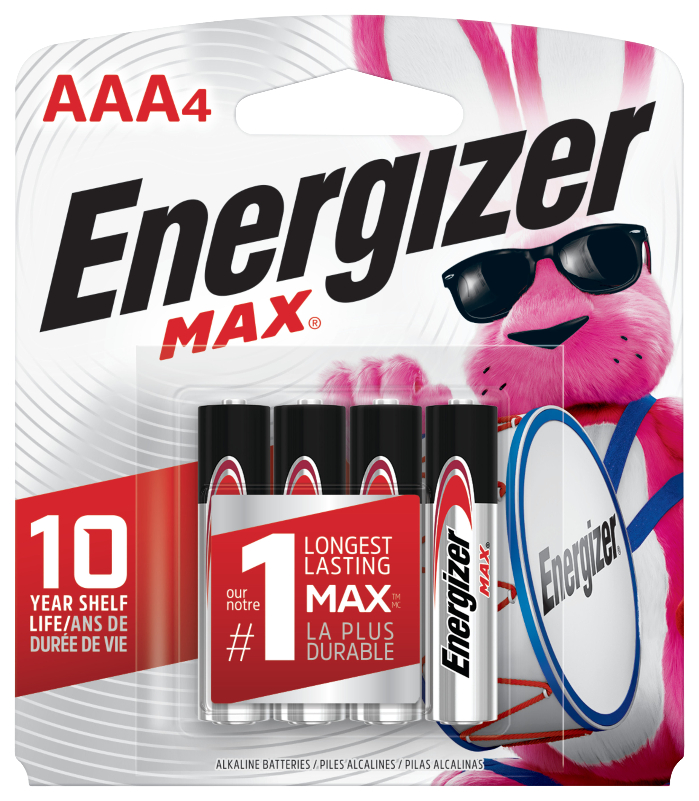 Energizer Max AAA Batteries - 4 Pack