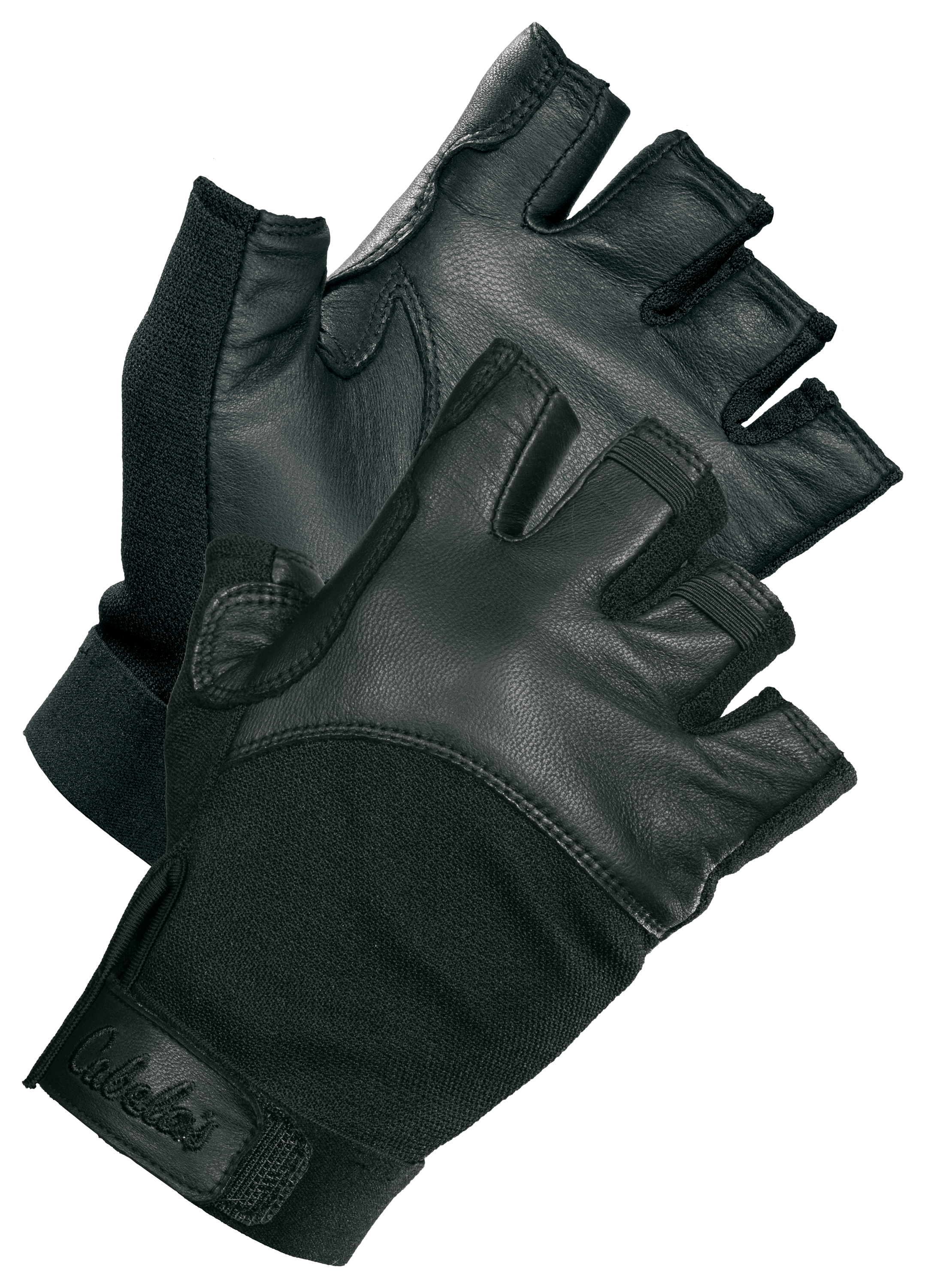 Shop Generic Leather Half Finger Gloves Mesh Fingerless Gloves