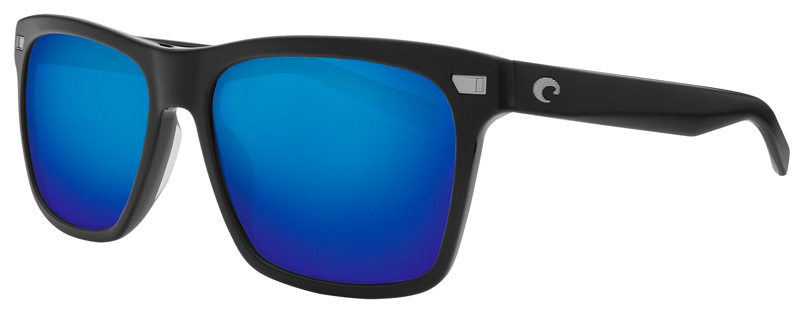 Costa Aransas 580G Polarized Sunglasses - Matte Black/Blue Mirror - Large -  Costa Del Mar