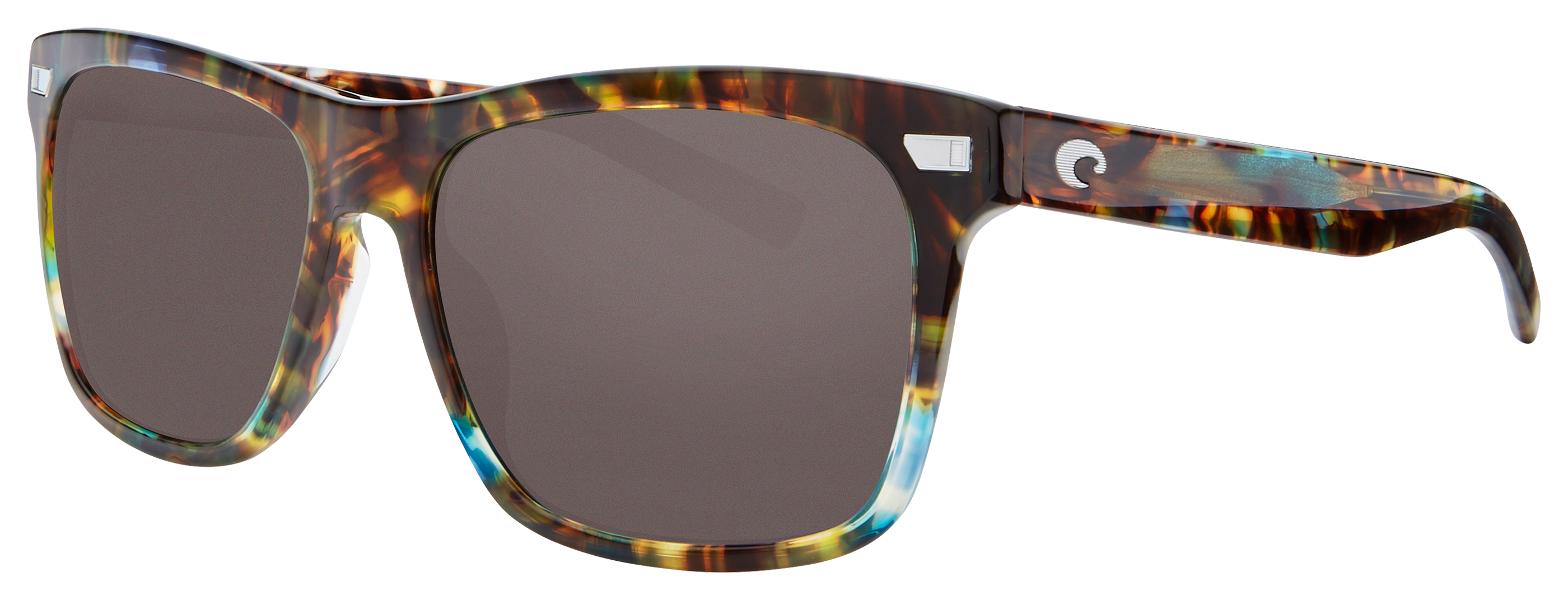 Costa Aransas 580G Polarized Sunglasses - Shiny Ocean Tortoise/Gray - Large -  Costa Del Mar