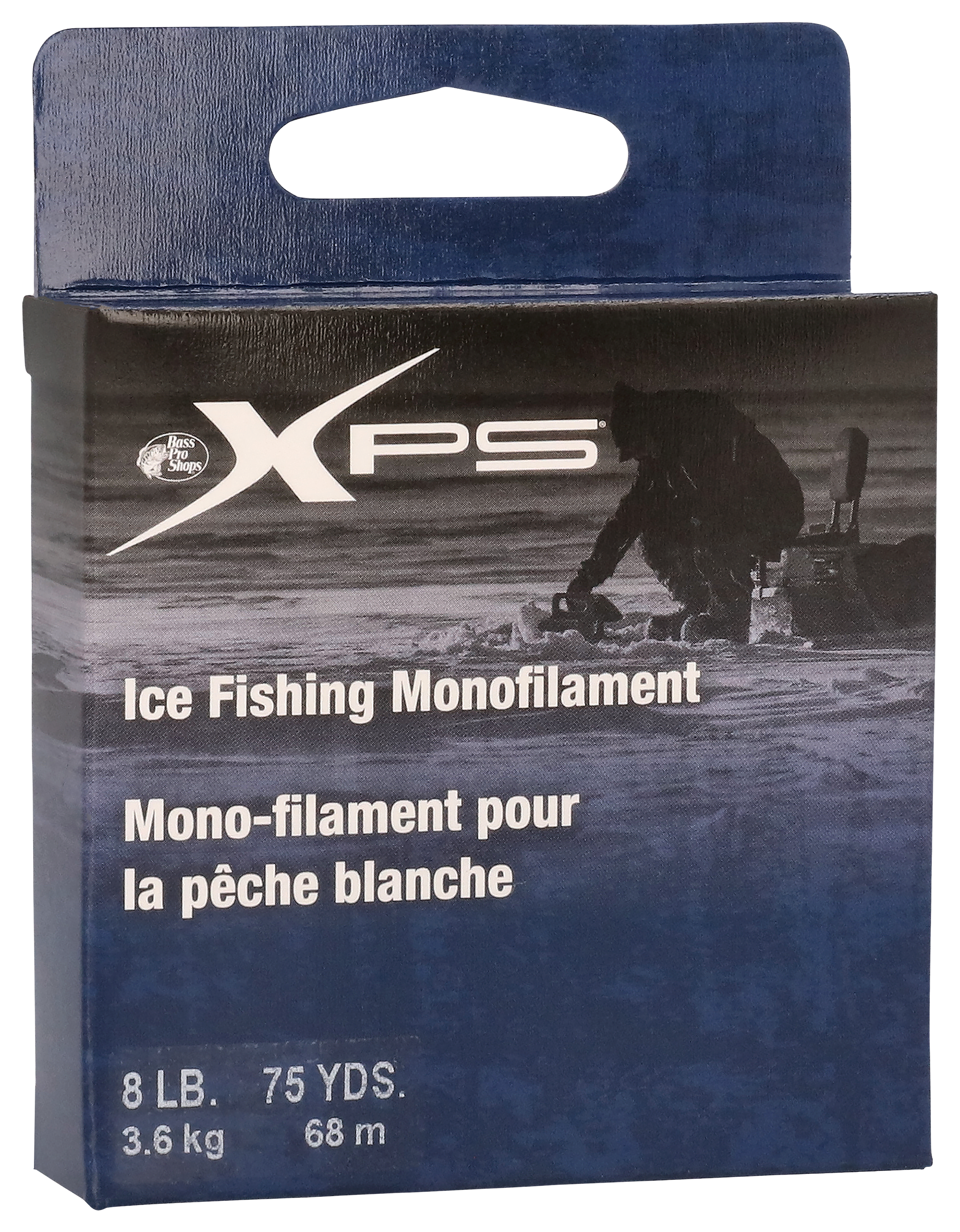 Image of Bass Pro Shops XPS Ice Fishing Monofilament Line - Smoke - 4 lb. 75 Yards