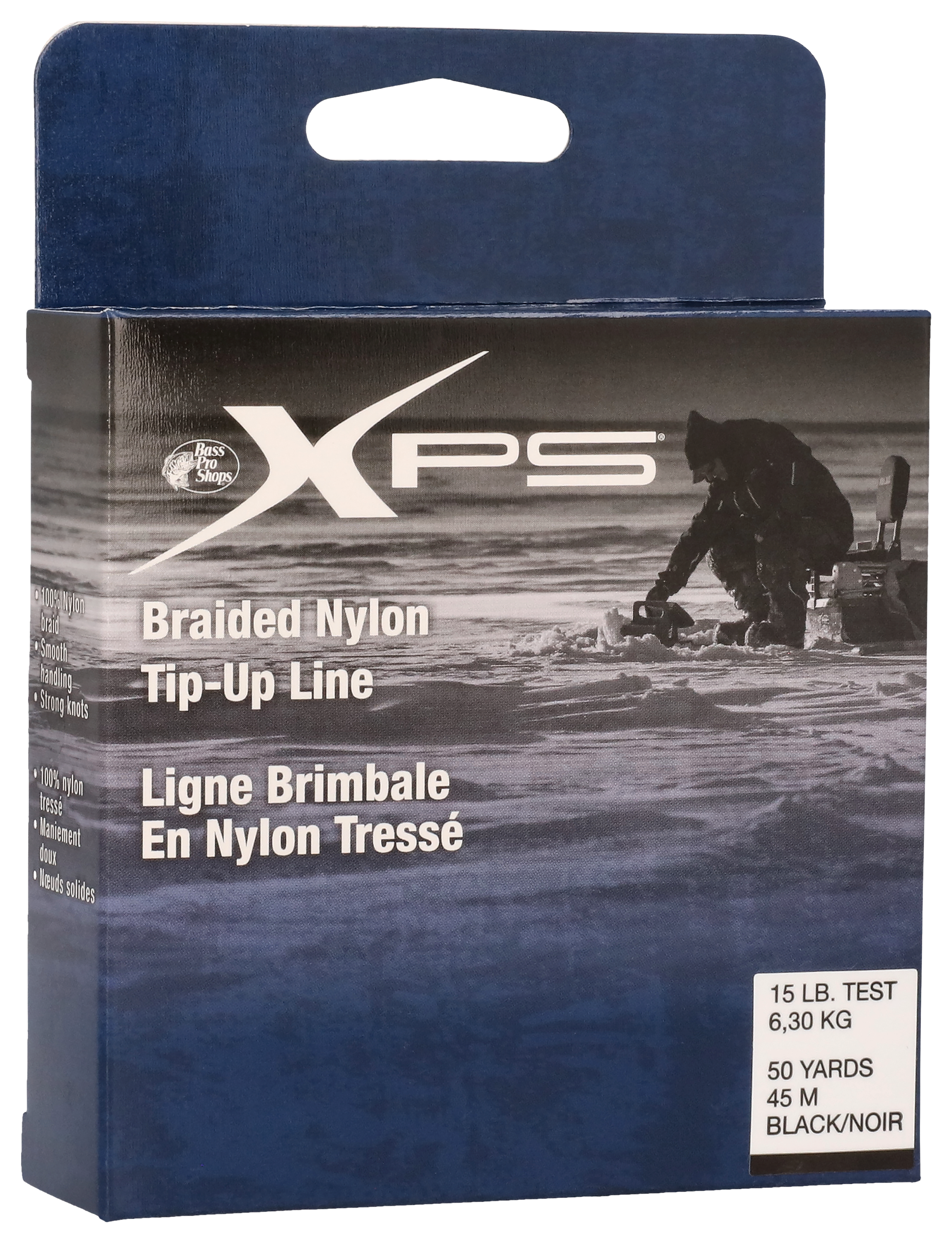 Image of Bass Pro Shops XPS Braided Nylon Tip-Up Line for Ice Fishing - 20 lb. 50 Yards