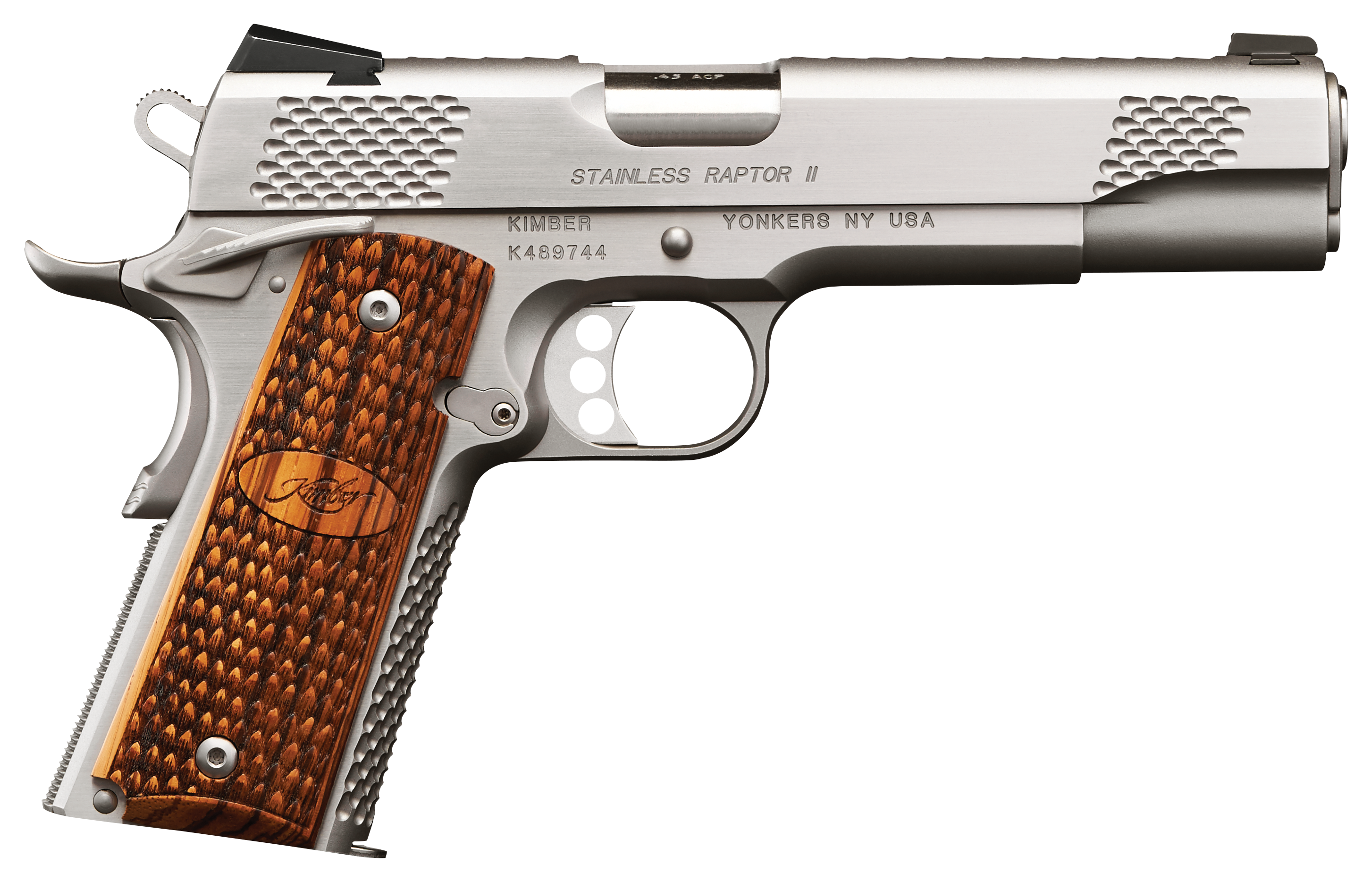 Kimber Stainless Raptor II SemiAuto Pistol 45 Automatic Colt Pistol  CA Compliant