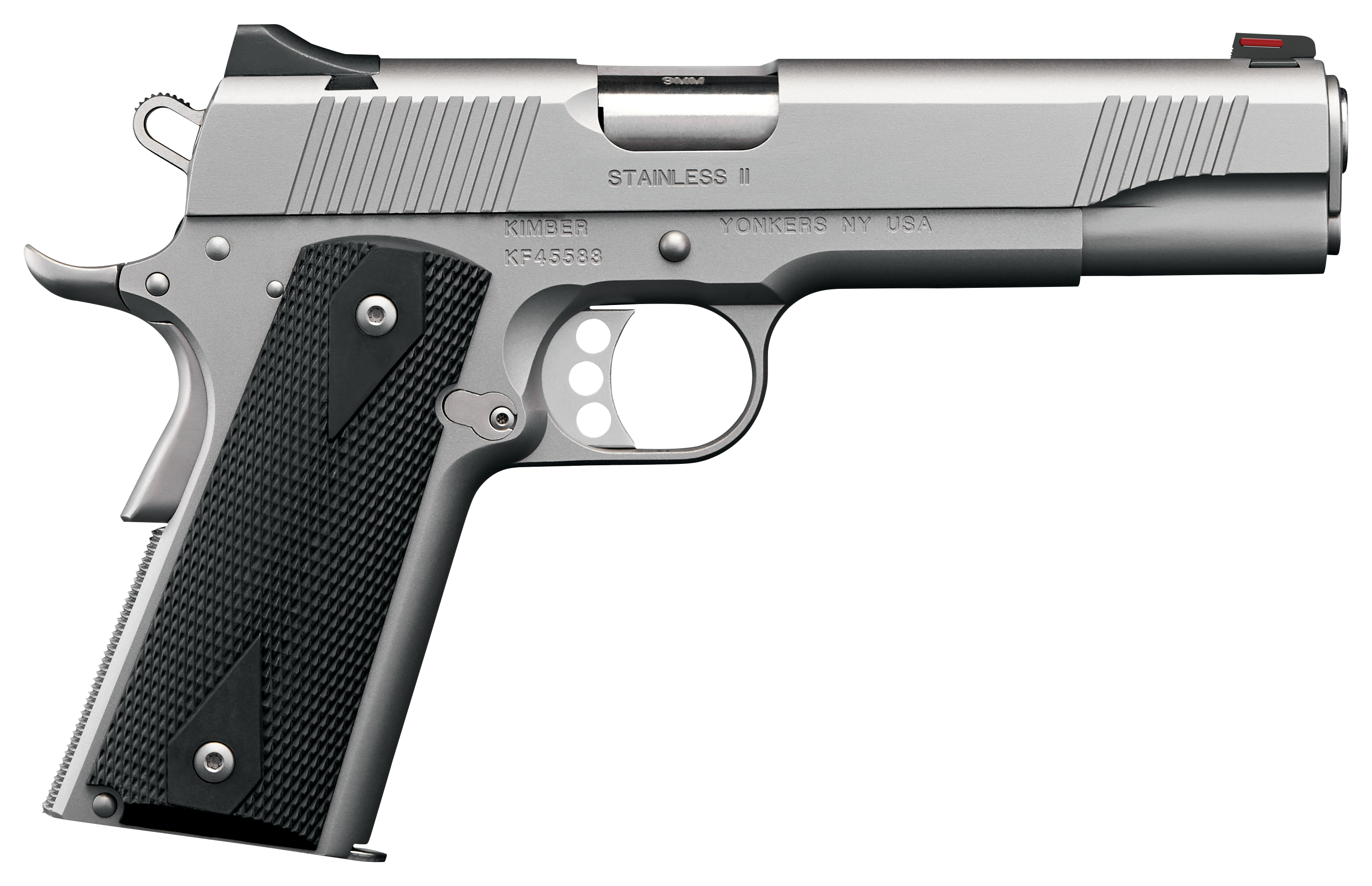 Kimber Stainless II SemiAuto Pistol with Black Synthetic Grips